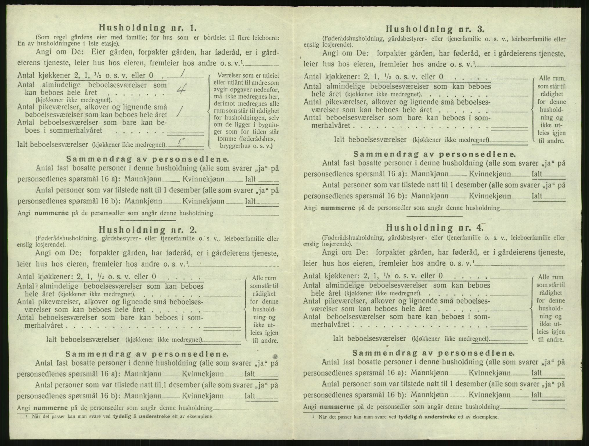 SAT, 1920 census for Tingvoll, 1920, p. 963