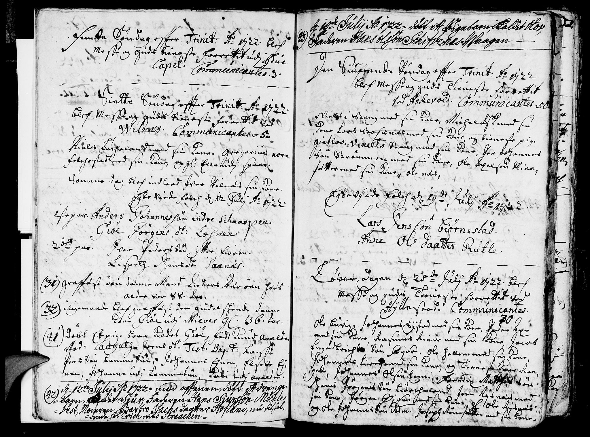 Askvoll sokneprestembete, SAB/A-79501/H/Haa/Haaa/L0005: Parish register (official) no. A 5, 1722-1733, p. 17