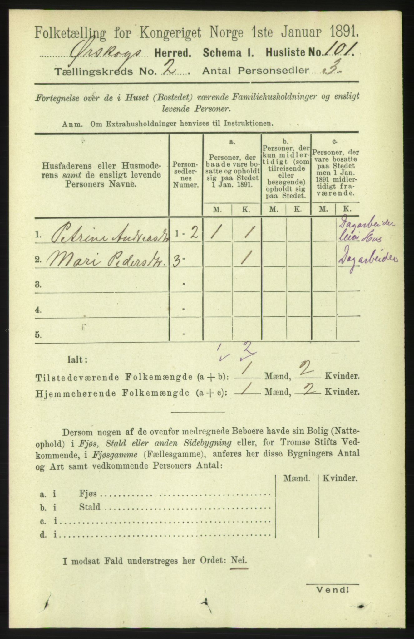 RA, 1891 census for 1527 Ørskog, 1891, p. 617