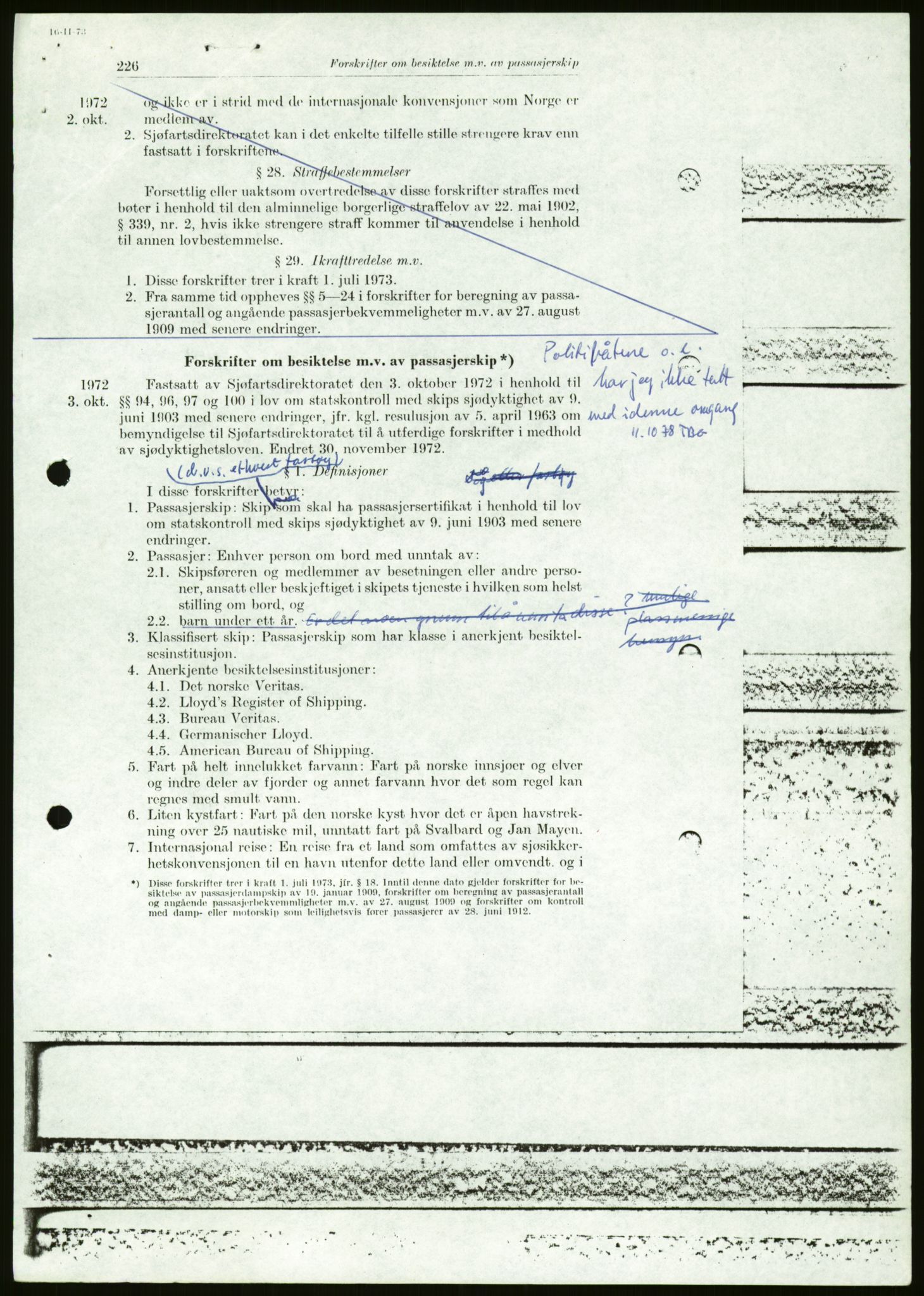 Sjøfartsdirektoratet med forløpere, generelt arkiv, AV/RA-S-1407/D/Du/Duc/L0642/0001: Skipskontrollen - Forskrifter / Forskrift om utleiebåter (2 mapper), 1978-1987, p. 115