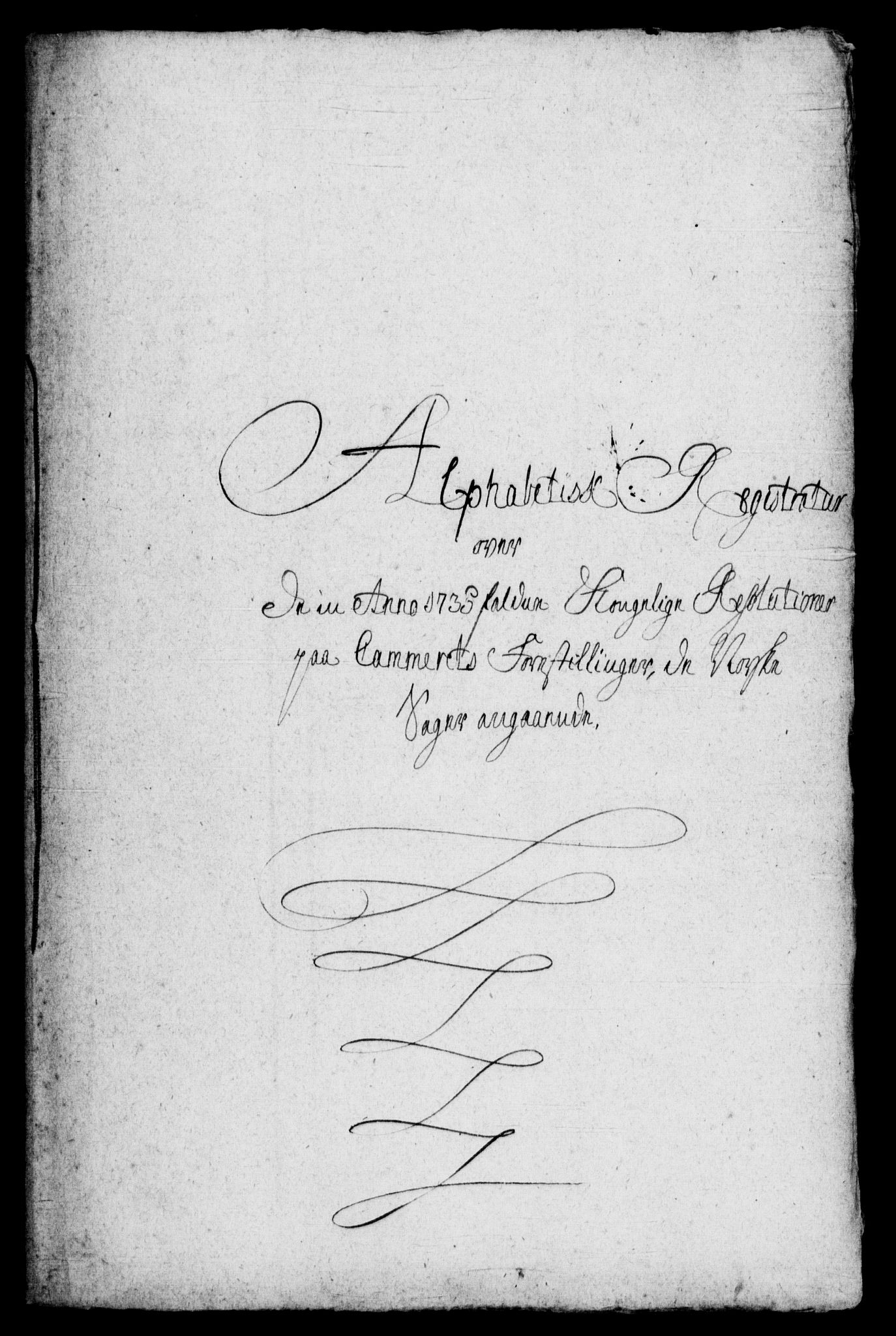 Rentekammeret, Kammerkanselliet, RA/EA-3111/G/Gf/Gfb/L0001: Register til norske relasjons- og resolusjonsprotokoller (merket RK 52.96), 1720-1749, p. 302