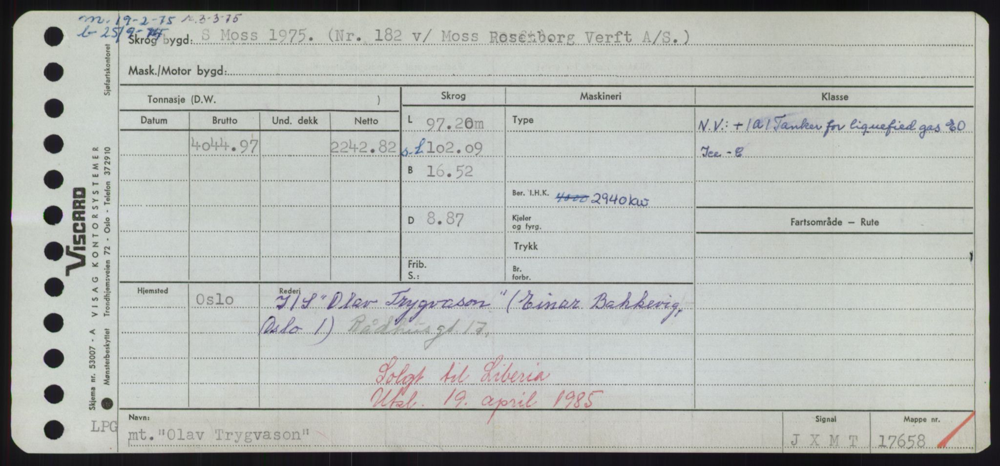 Sjøfartsdirektoratet med forløpere, Skipsmålingen, AV/RA-S-1627/H/Hd/L0028: Fartøy, O, p. 189