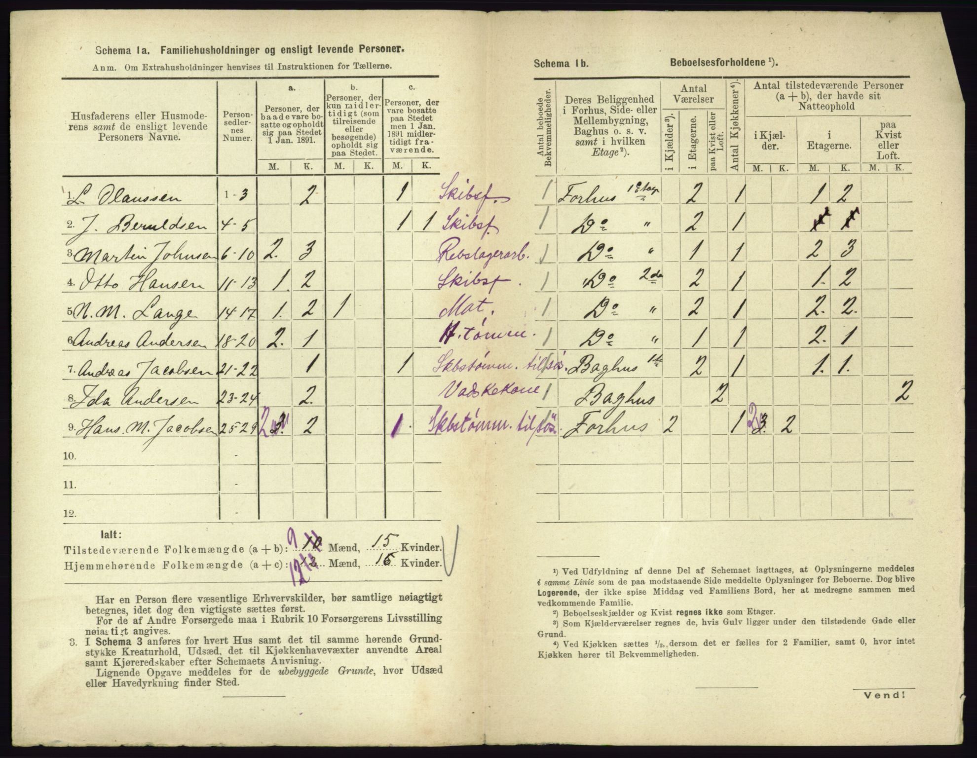 RA, 1891 census for 0705 Tønsberg, 1891, p. 585