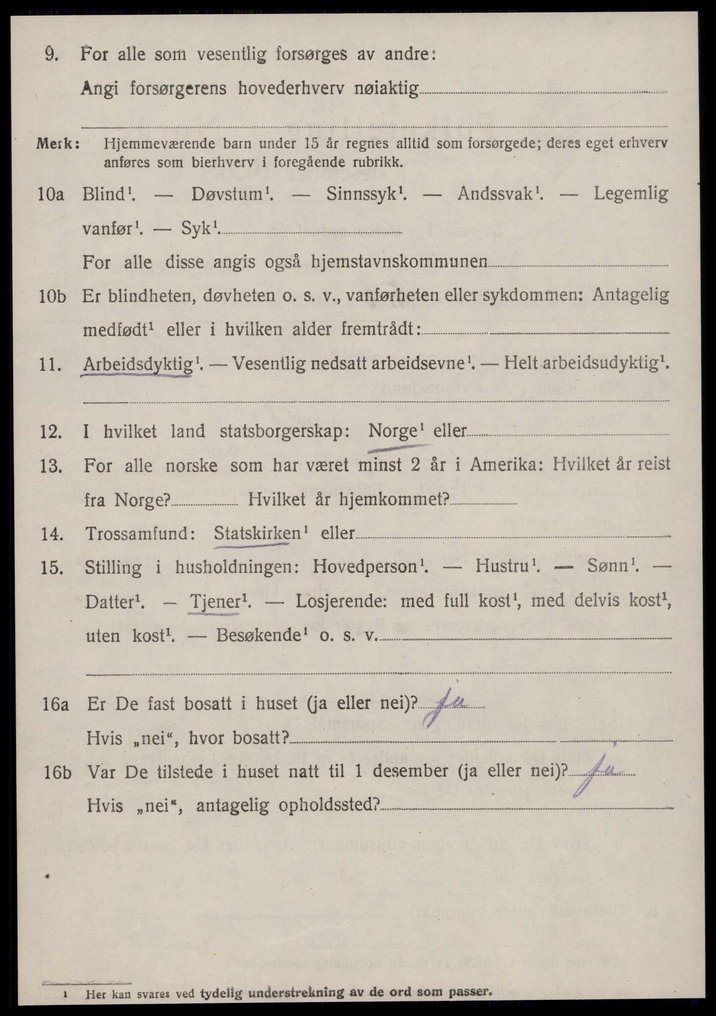 SAT, 1920 census for Borgund, 1920, p. 19329