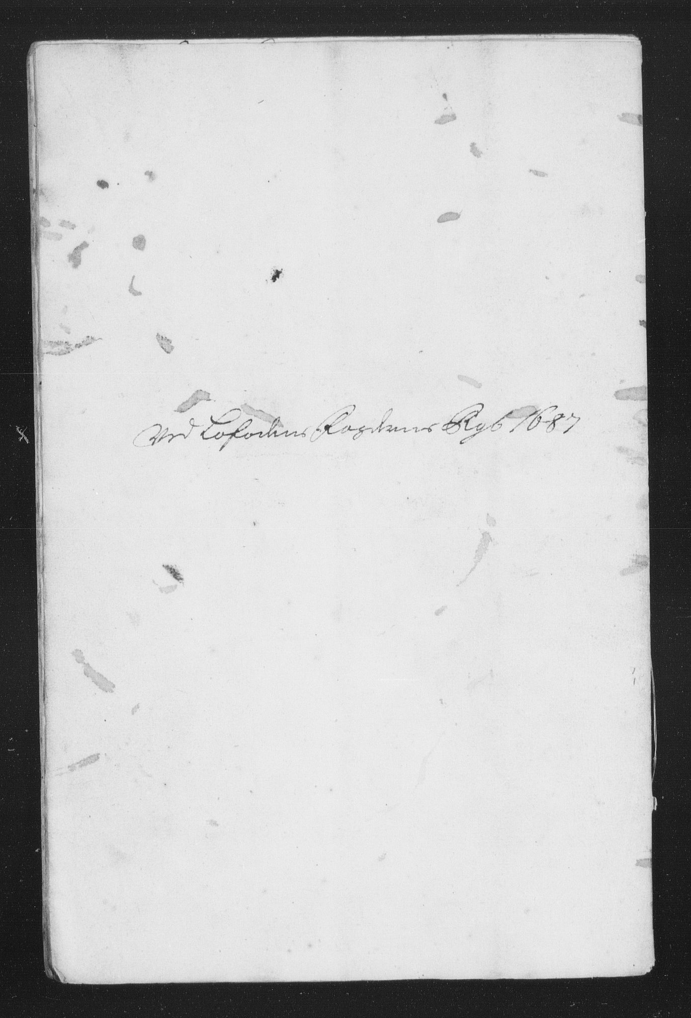 Rentekammeret inntil 1814, Reviderte regnskaper, Stiftamtstueregnskaper, Trondheim stiftamt og Nordland amt, AV/RA-EA-6044/R/Rh/L0010: Nordland amt, 1687