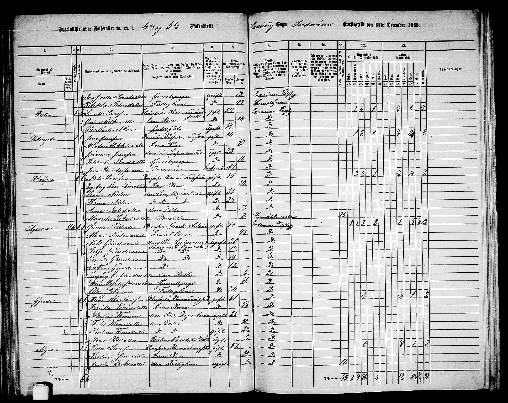 RA, 1865 census for Inderøy, 1865, p. 67