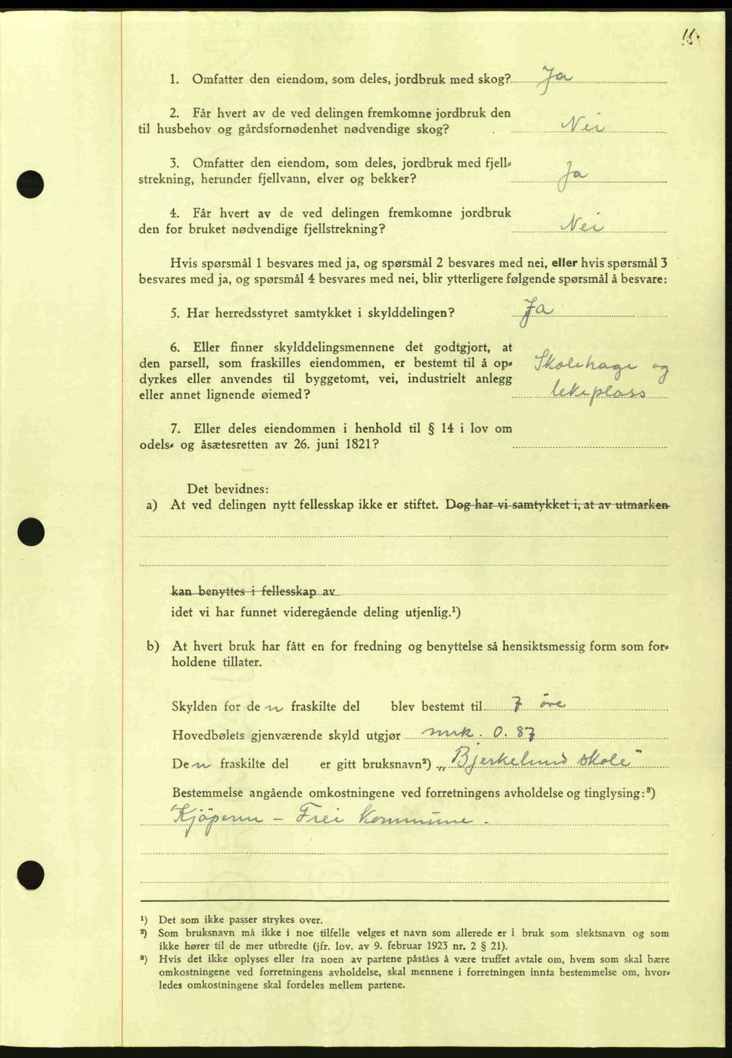 Nordmøre sorenskriveri, AV/SAT-A-4132/1/2/2Ca: Mortgage book no. A96, 1943-1944, Diary no: : 1953/1943