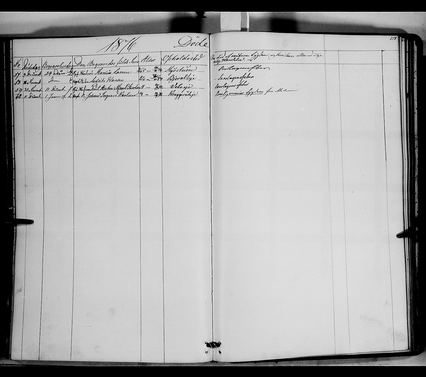 Jevnaker prestekontor, AV/SAH-PREST-116/H/Ha/Haa/L0007: Parish register (official) no. 7, 1858-1876, p. 278