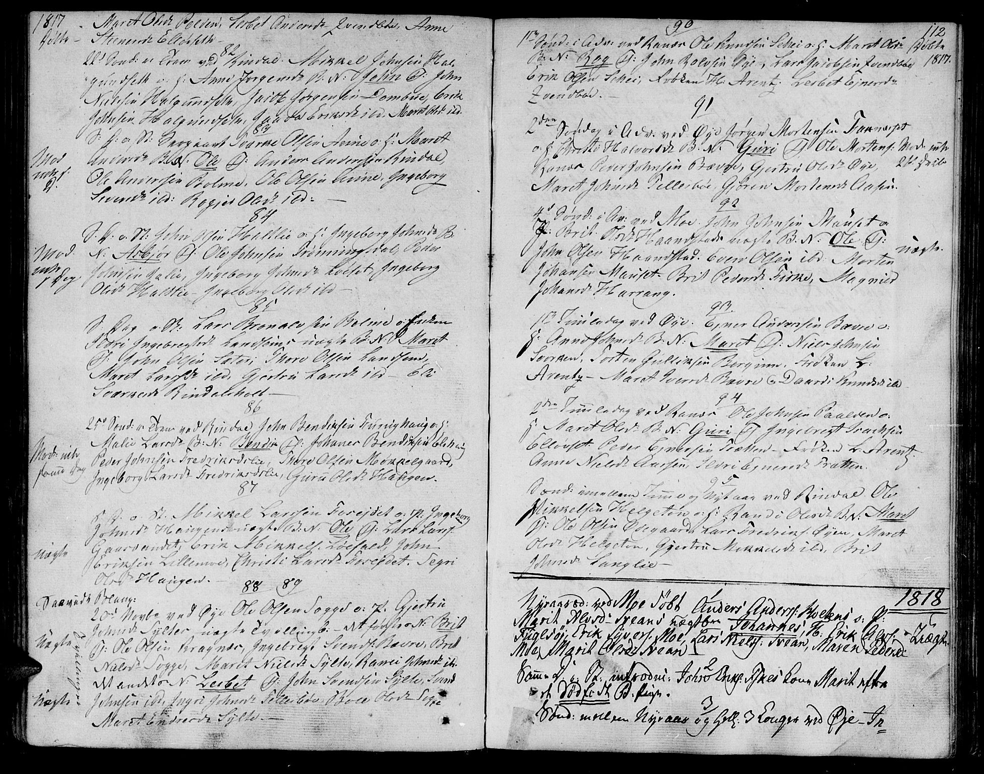 Ministerialprotokoller, klokkerbøker og fødselsregistre - Møre og Romsdal, SAT/A-1454/595/L1040: Parish register (official) no. 595A02, 1797-1819, p. 112