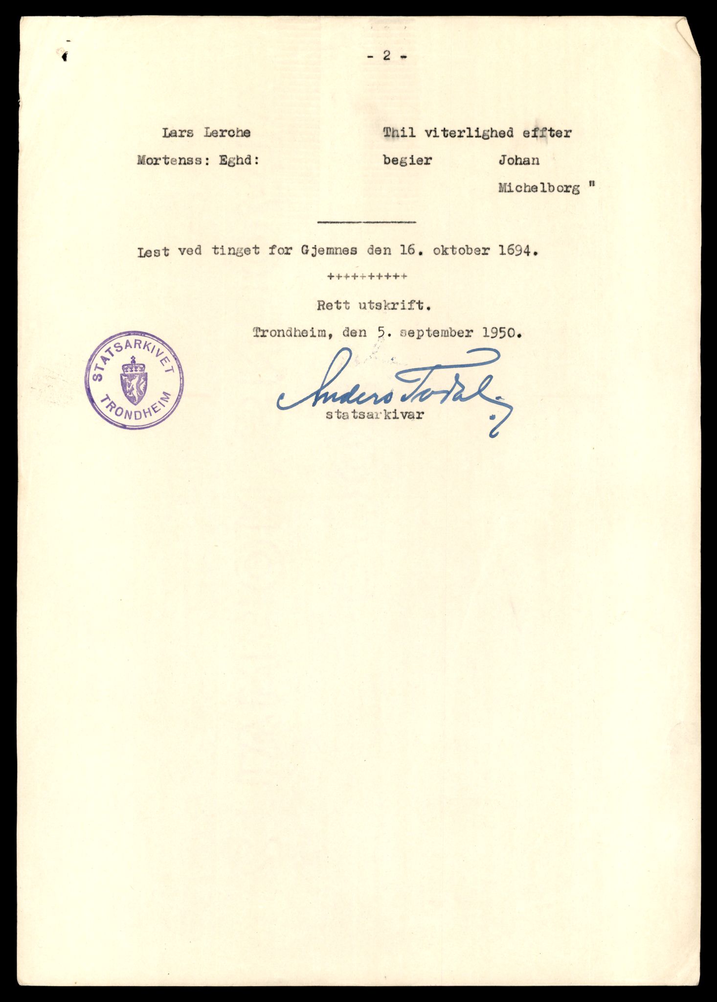 Statsarkivet i Trondheim, AV/SAT-A-4183/J/Je/L0001: Pantebok A - B, 1 - 5, 1693-1798
