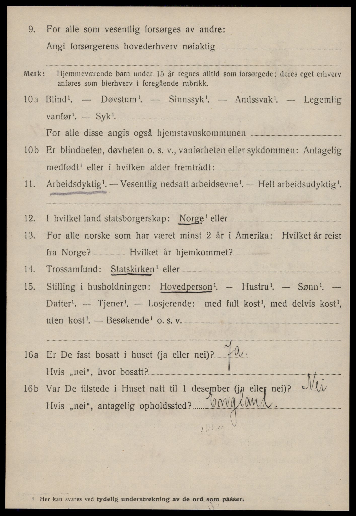 SAT, 1920 census for Kristiansund, 1920, p. 24290