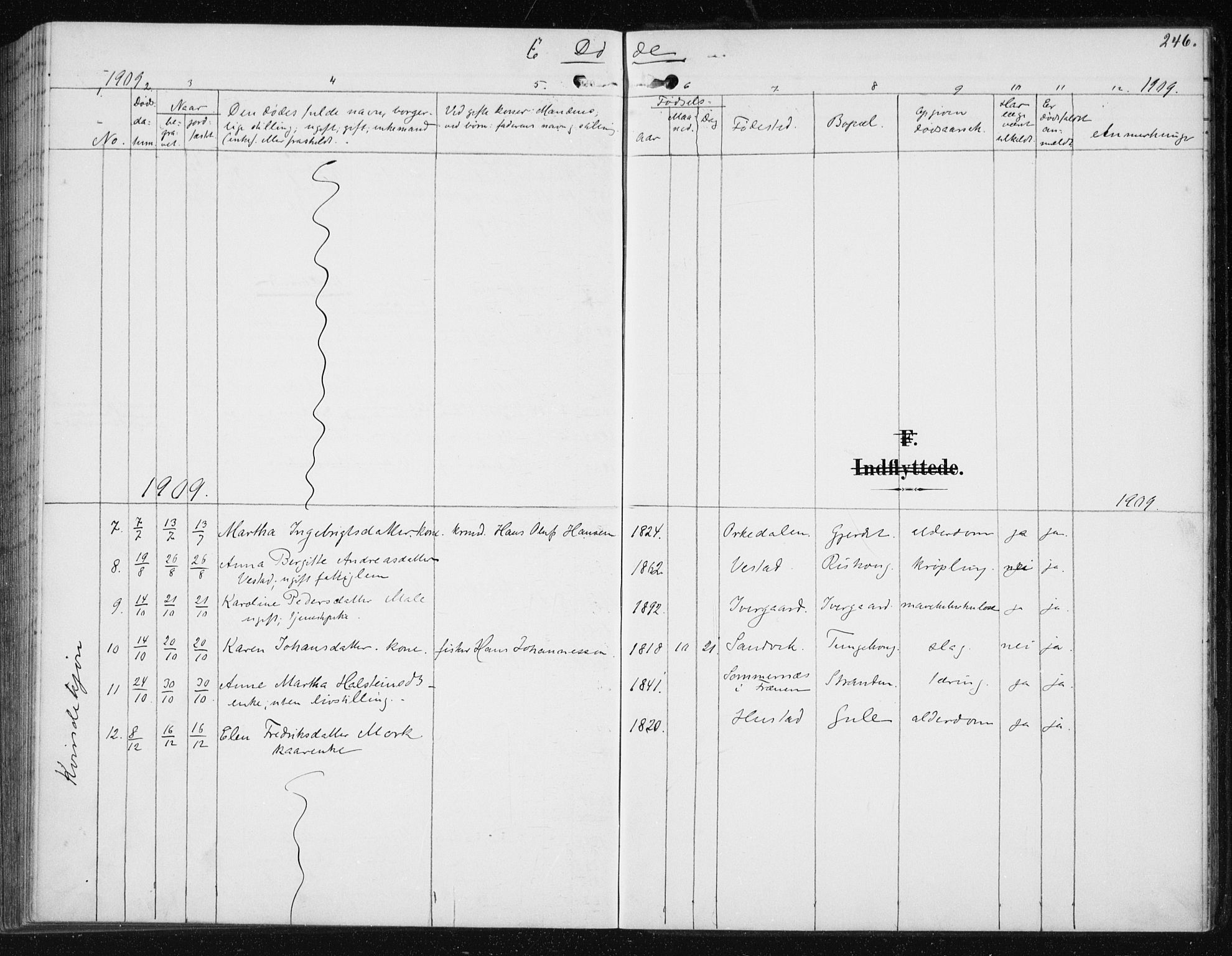 Ministerialprotokoller, klokkerbøker og fødselsregistre - Møre og Romsdal, AV/SAT-A-1454/566/L0773: Parish register (copy) no. 566C02, 1892-1909, p. 246