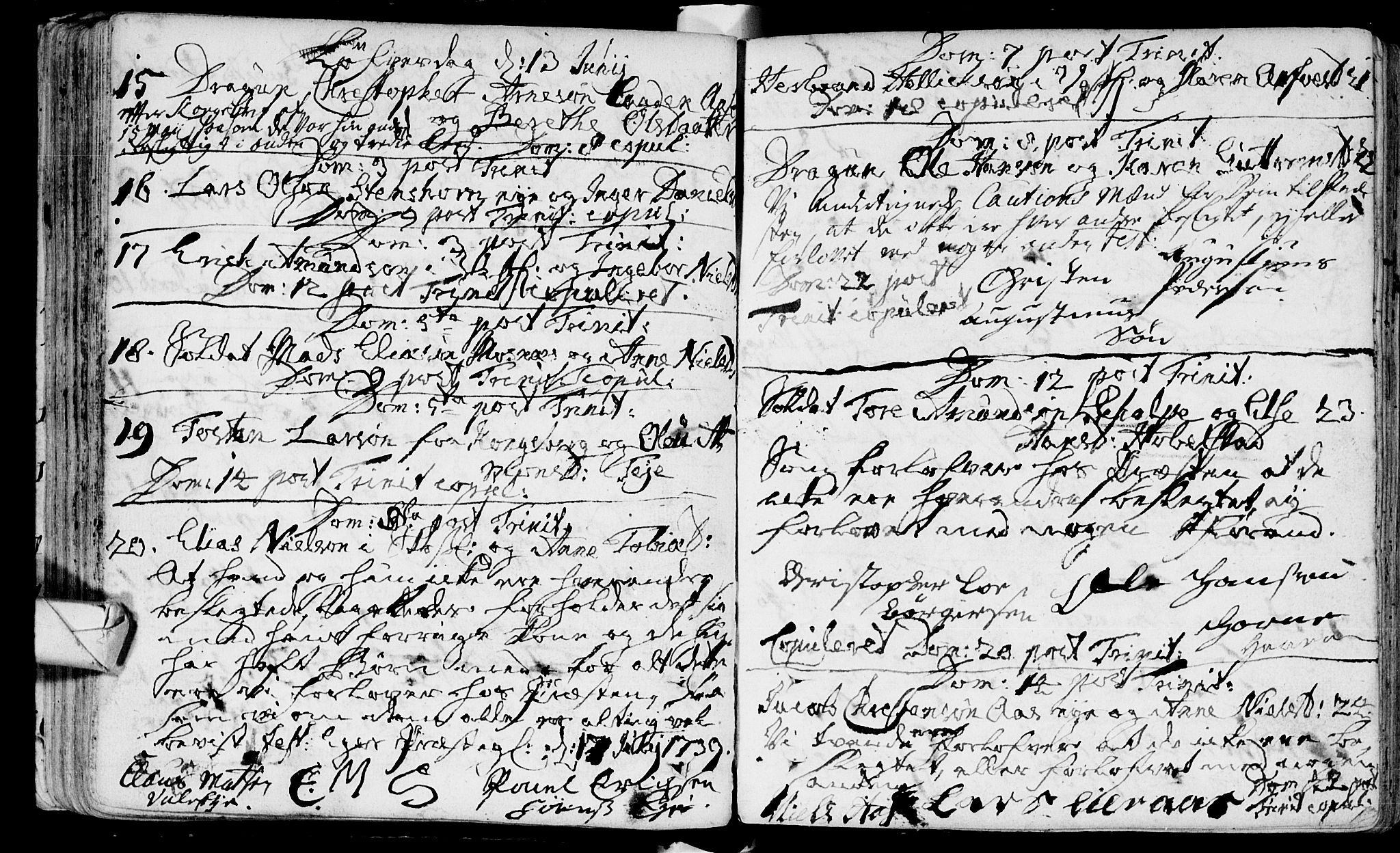 Eiker kirkebøker, AV/SAKO-A-4/F/Fa/L0005: Parish register (official) no. I 5 /1, 1705-1759