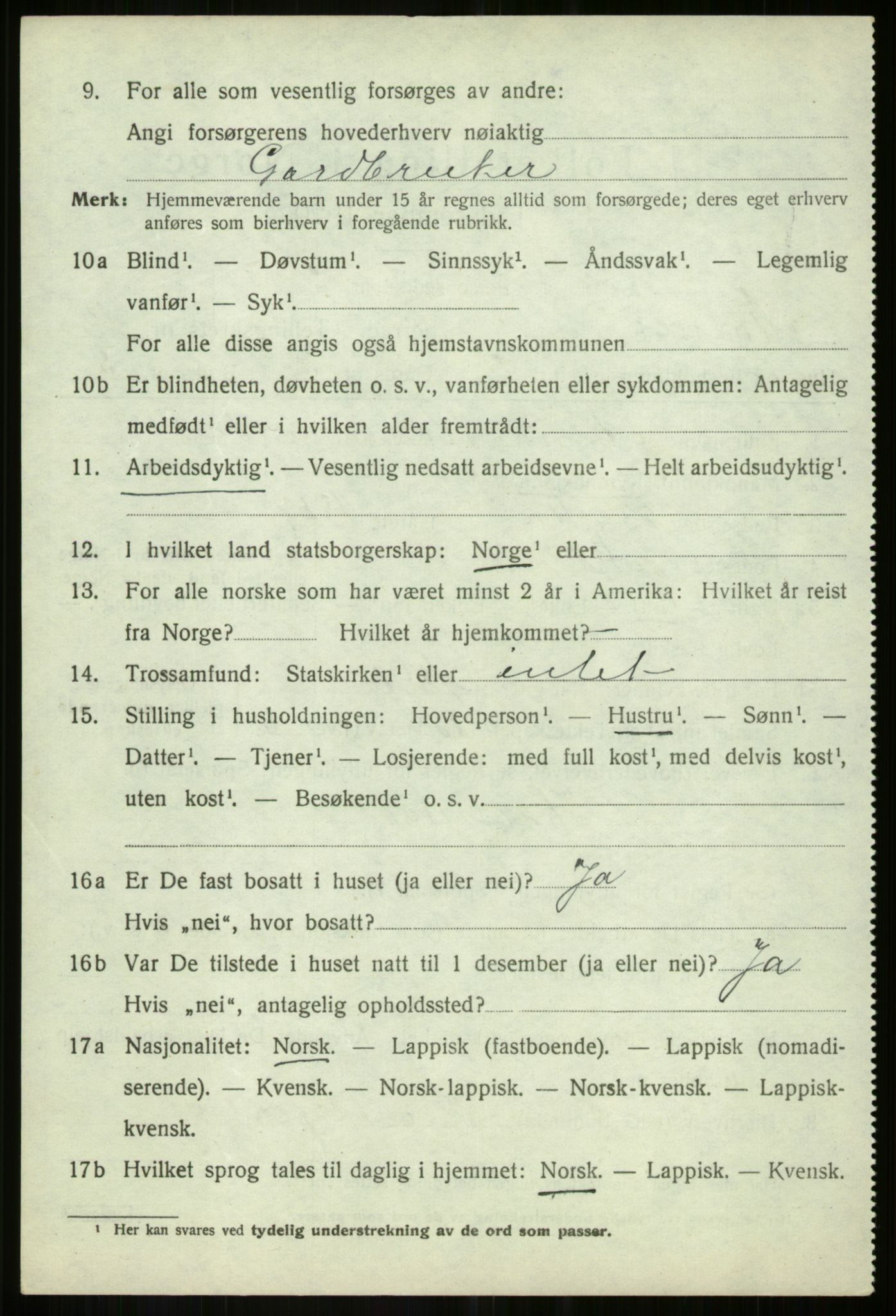 SATØ, 1920 census for Målselv, 1920, p. 6440