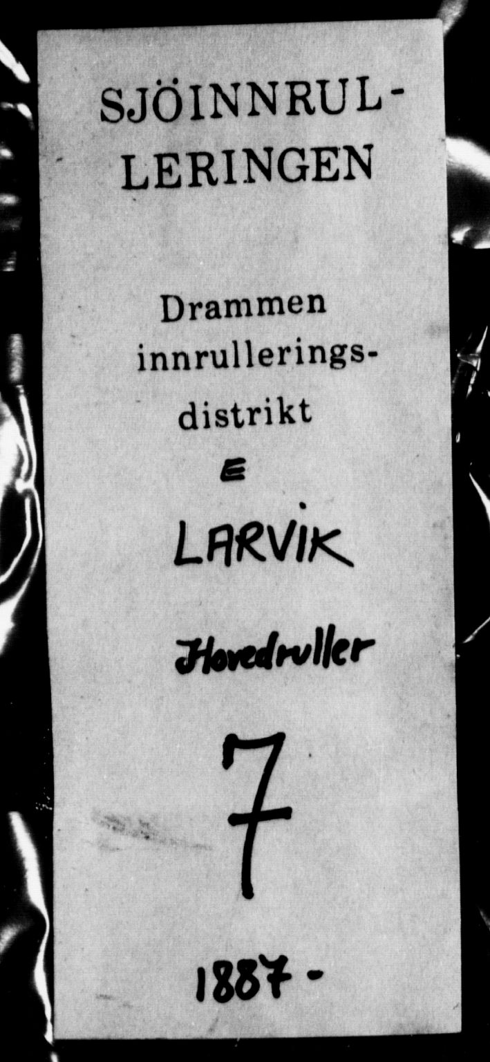 Larvik innrulleringskontor, AV/SAKO-A-787/F/Fc/L0009: Hovedrulle, 1887, p. 1