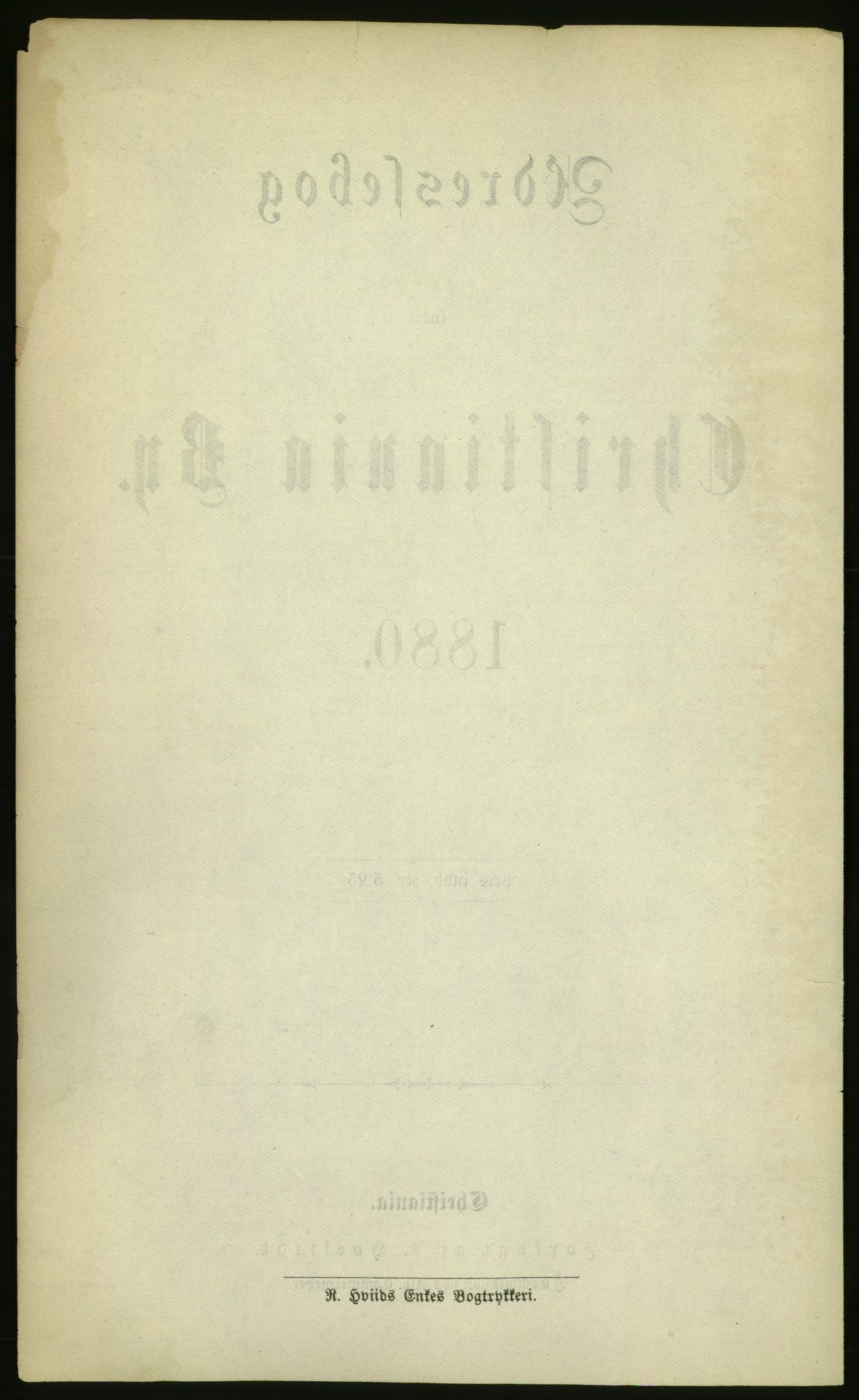 Kristiania/Oslo adressebok, PUBL/-, 1880