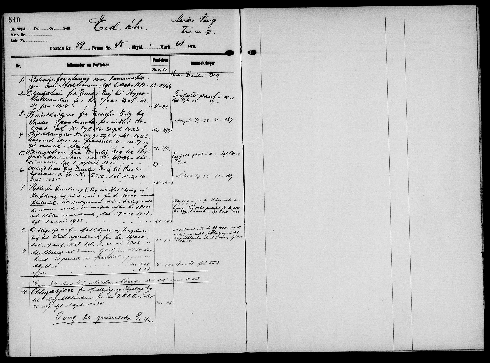 Solør tingrett, AV/SAH-TING-008/H/Ha/Hak/L0002: Mortgage register no. II, 1900-1935, p. 540