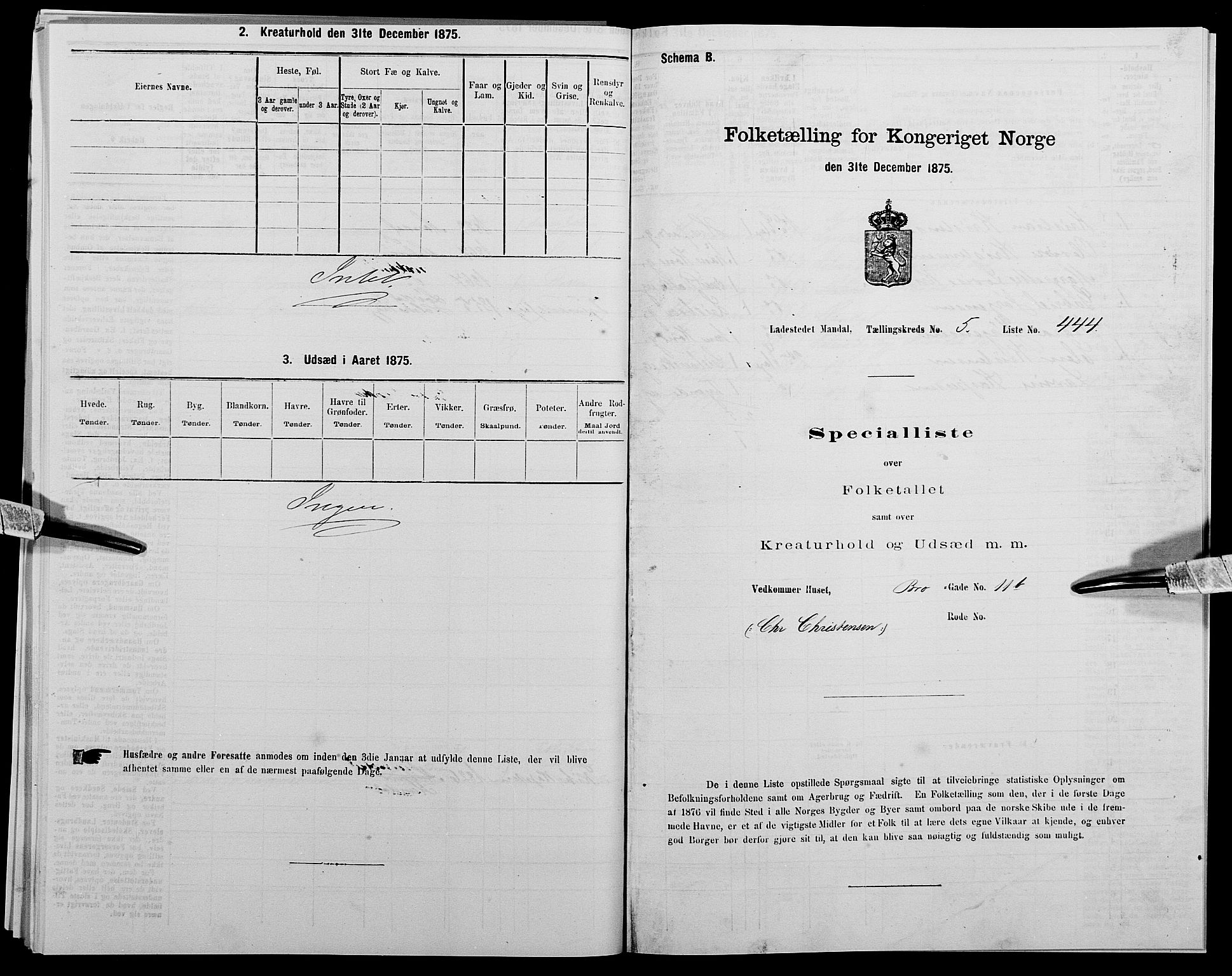 SAK, 1875 census for 1002B Mandal/Mandal, 1875, p. 931