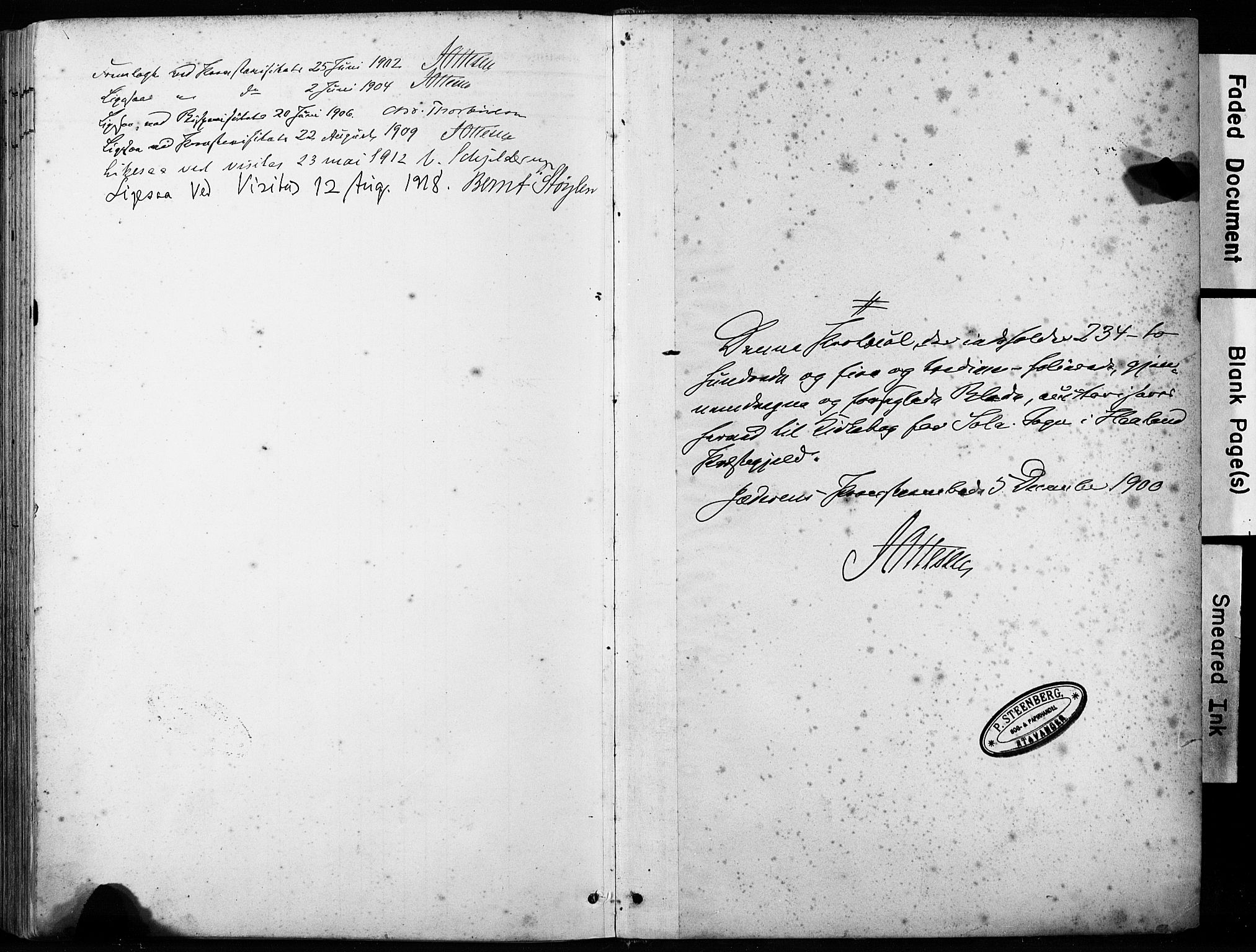 Håland sokneprestkontor, AV/SAST-A-101802/001/30BA/L0013: Parish register (official) no. A 12, 1901-1913