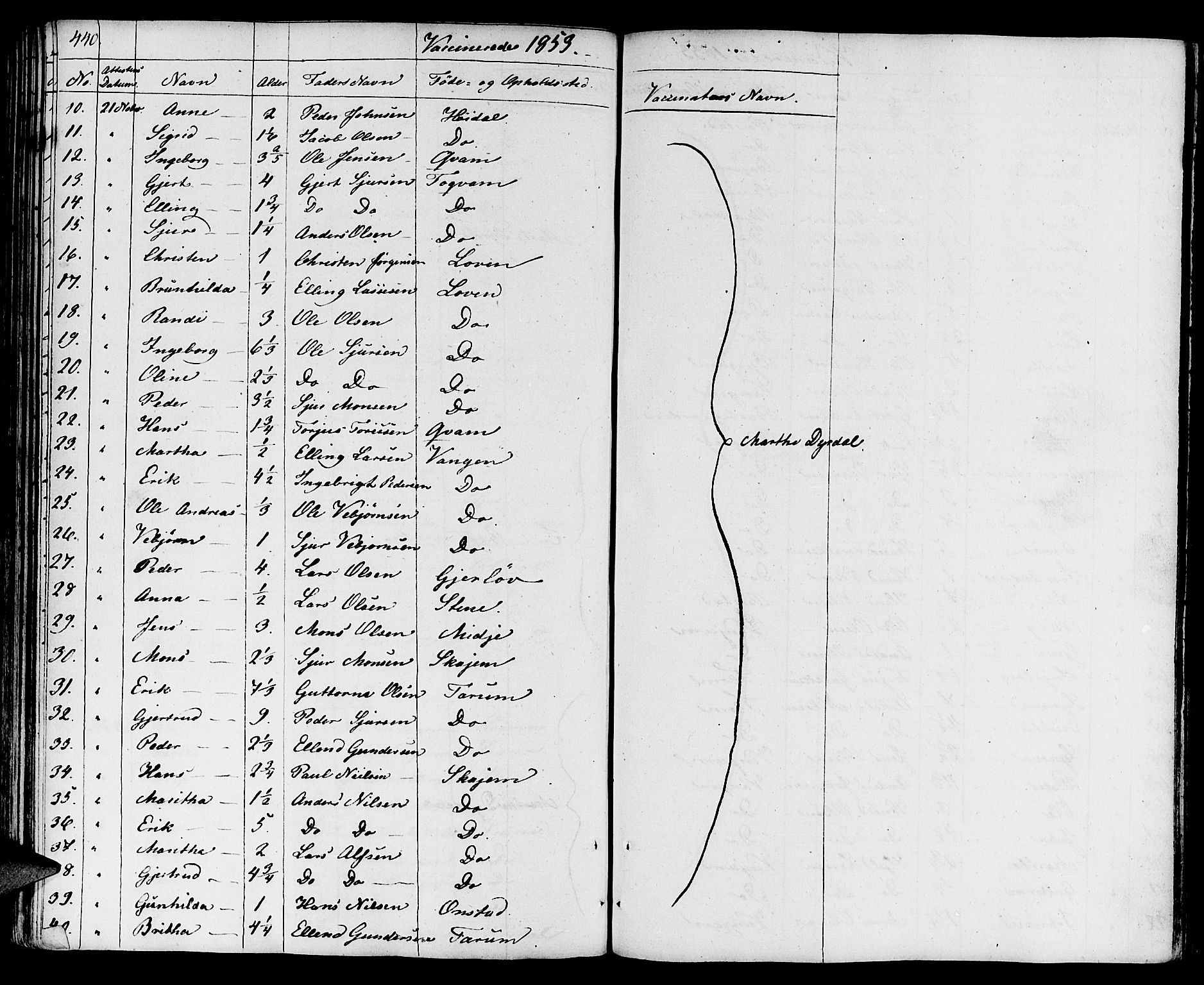 Aurland sokneprestembete, SAB/A-99937/H/Ha/Haa/L0006: Parish register (official) no. A 6, 1821-1859, p. 440
