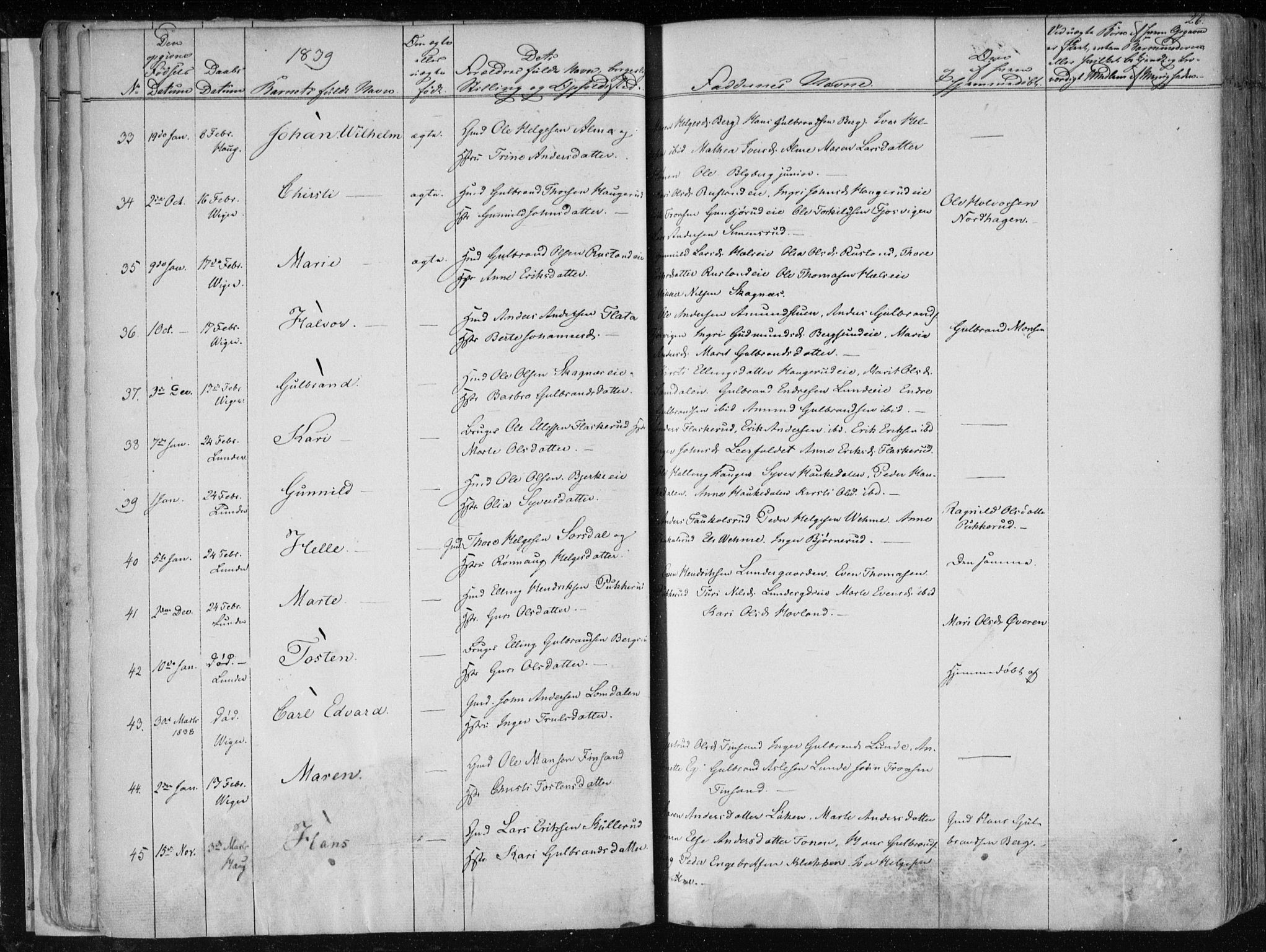 Norderhov kirkebøker, SAKO/A-237/F/Fa/L0010: Parish register (official) no. 10, 1837-1847, p. 26