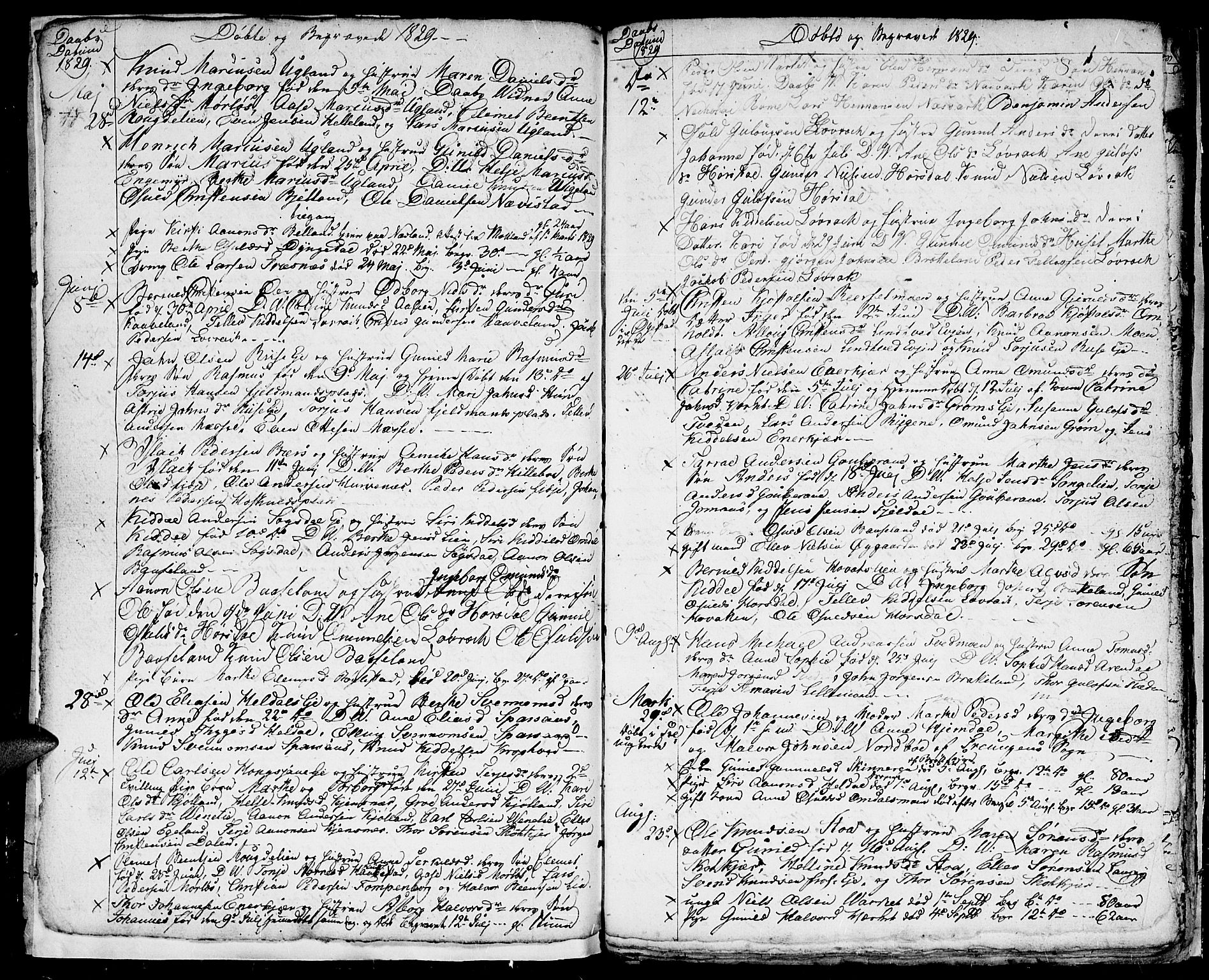 Froland sokneprestkontor, AV/SAK-1111-0013/F/Fb/L0006: Parish register (copy) no. B 6, 1828-1834
