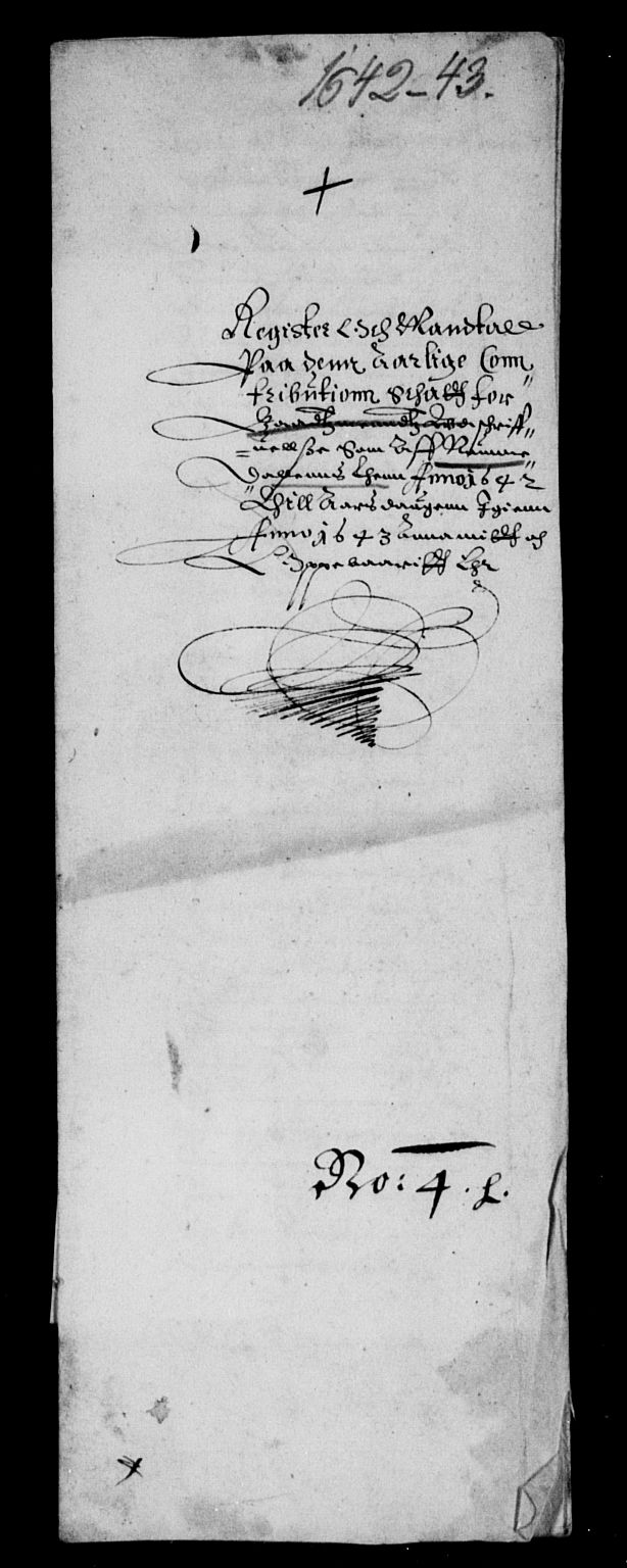 Rentekammeret inntil 1814, Reviderte regnskaper, Lensregnskaper, AV/RA-EA-5023/R/Rb/Rbw/L0076: Trondheim len, 1642-1643