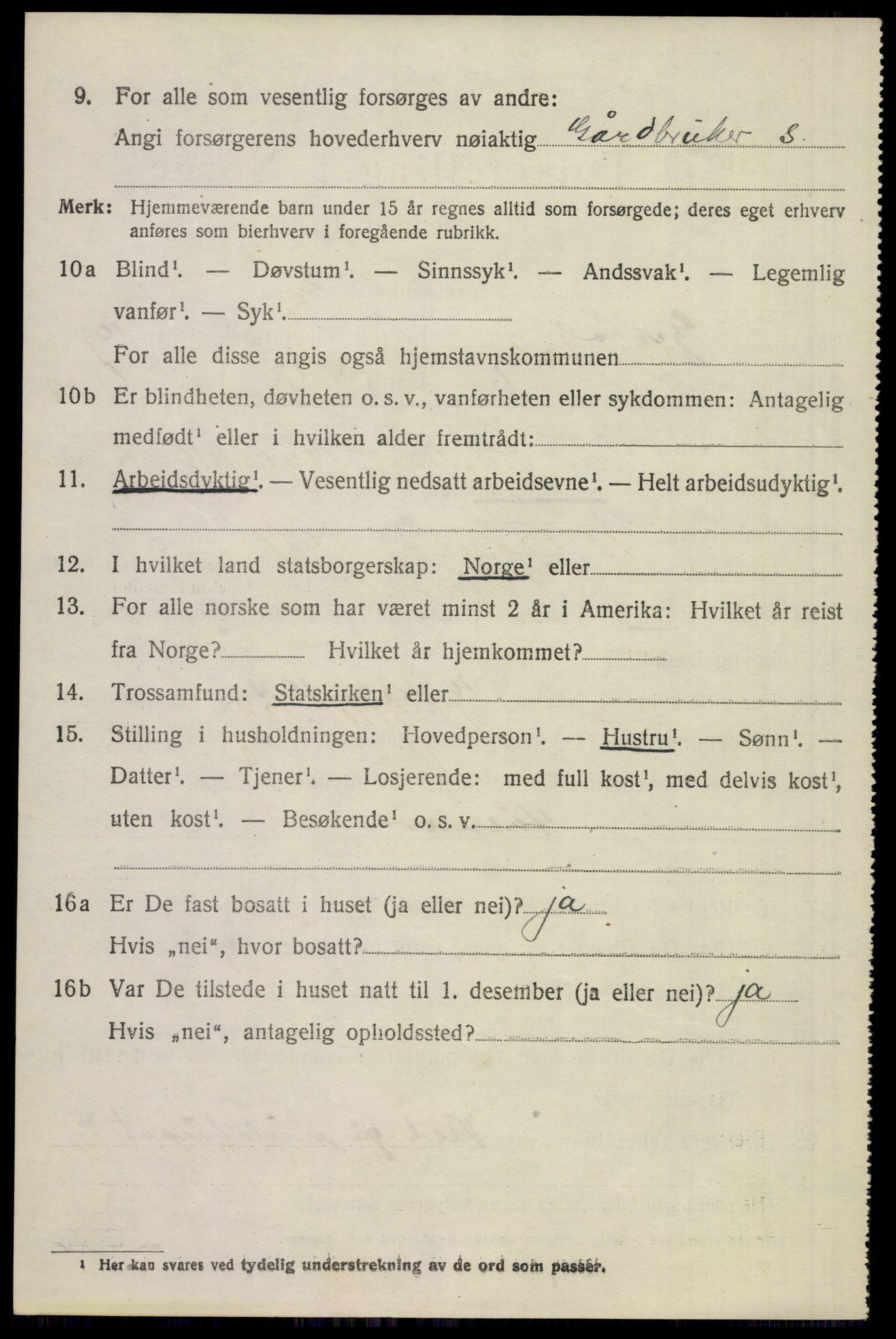 SAST, 1920 census for Gjesdal, 1920, p. 4573