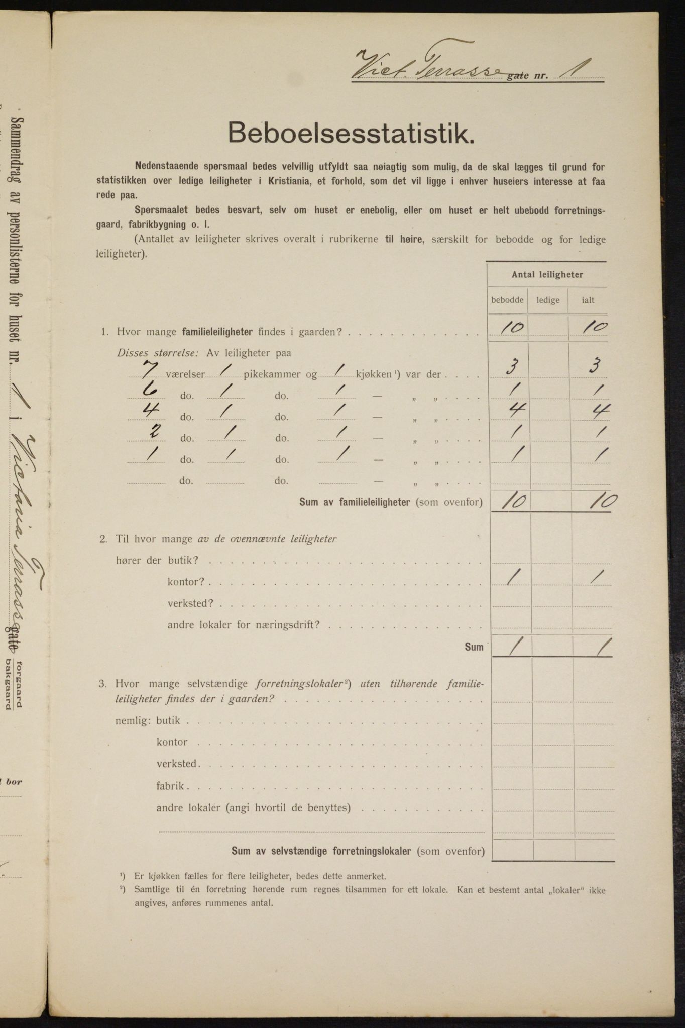 OBA, Municipal Census 1912 for Kristiania, 1912, p. 123426