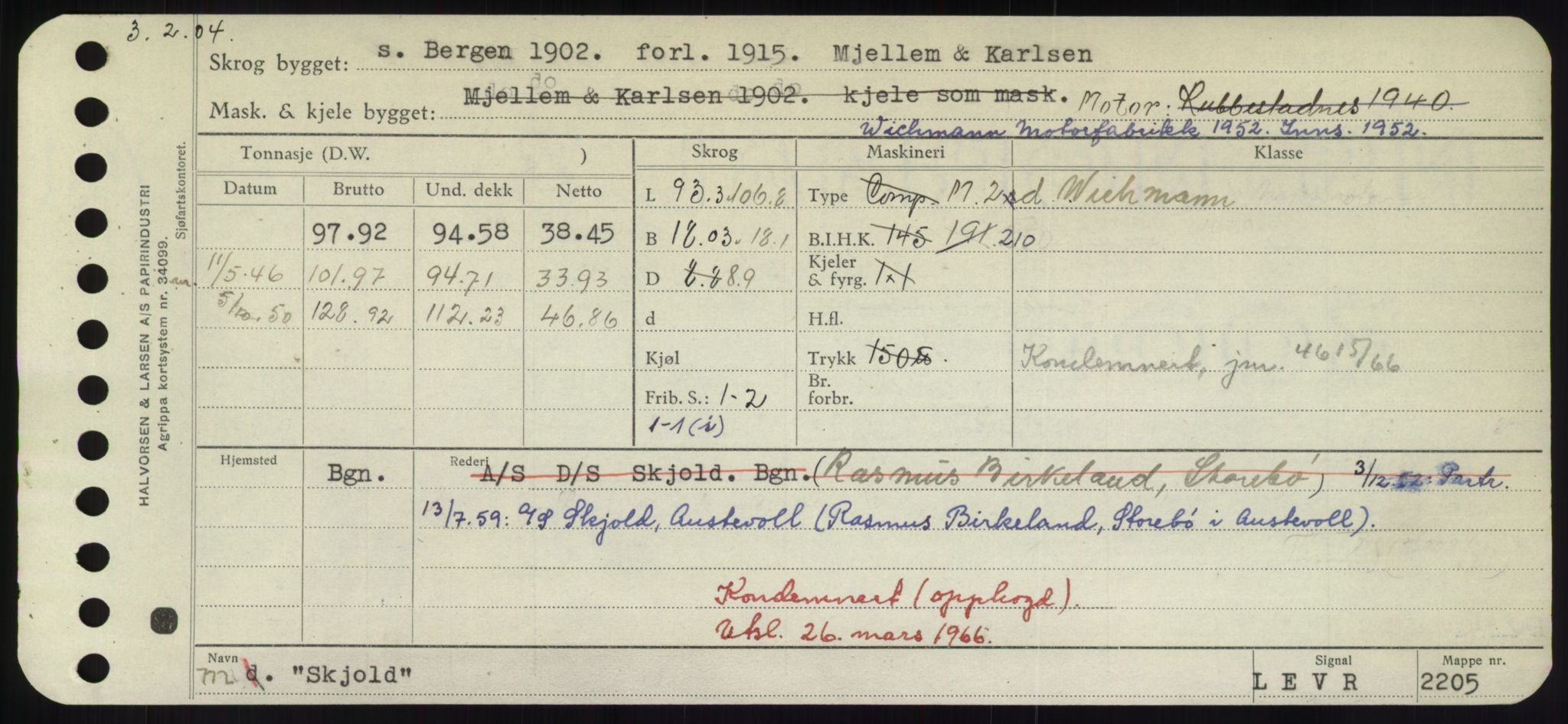 Sjøfartsdirektoratet med forløpere, Skipsmålingen, AV/RA-S-1627/H/Hd/L0034: Fartøy, Sk-Slå, p. 201