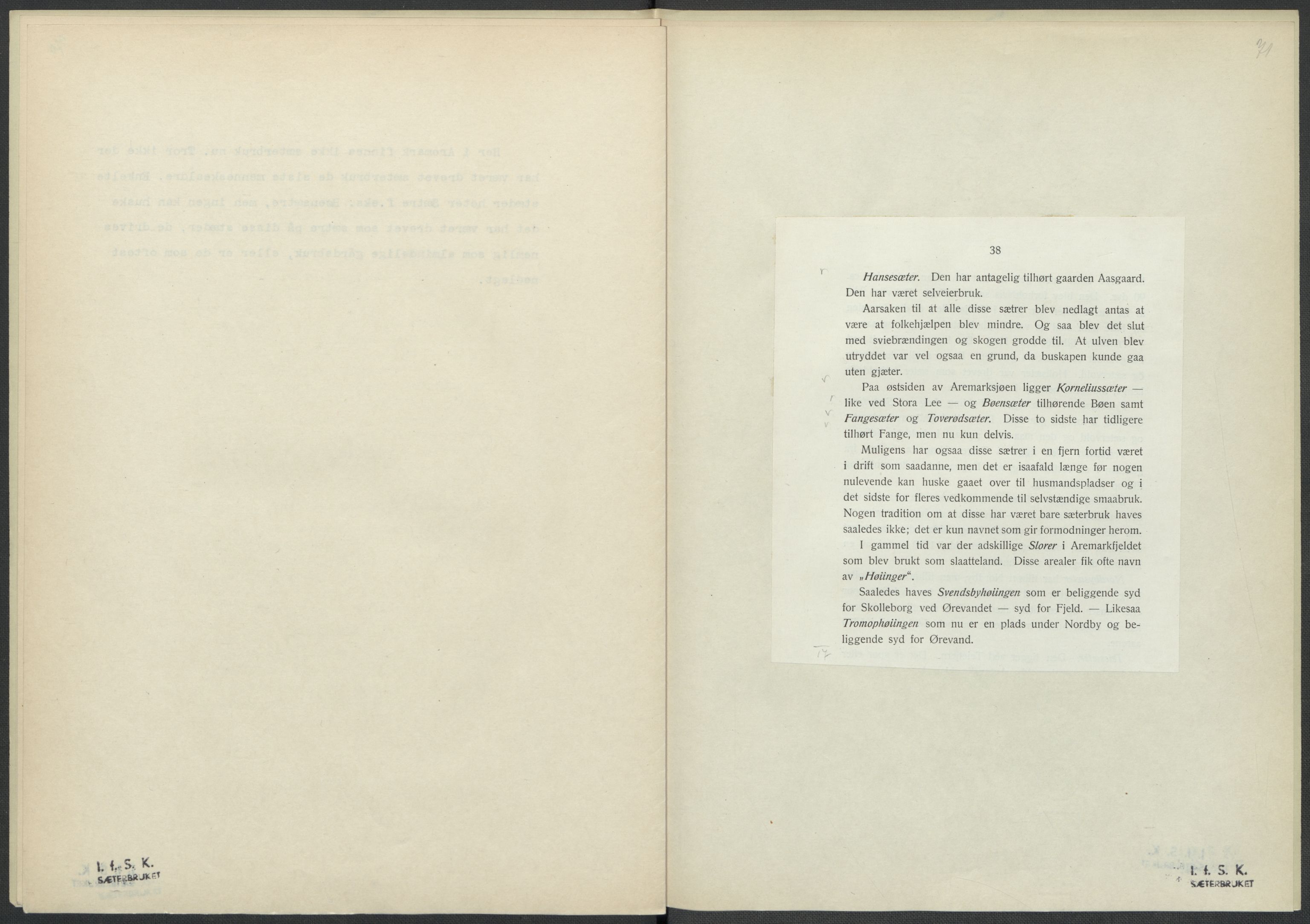 Instituttet for sammenlignende kulturforskning, AV/RA-PA-0424/F/Fc/L0002/0001: Eske B2: / Østfold (perm I), 1932-1935, p. 71