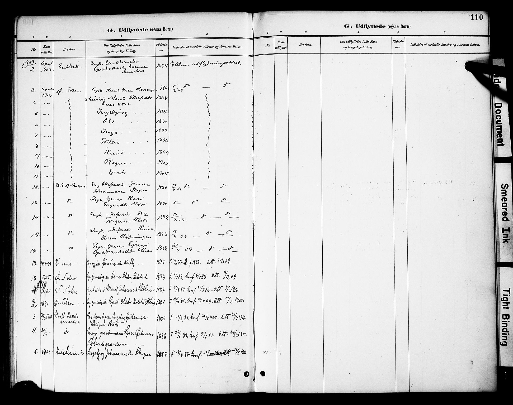 Øystre Slidre prestekontor, AV/SAH-PREST-138/H/Ha/Haa/L0003: Parish register (official) no. 3, 1887-1910, p. 110