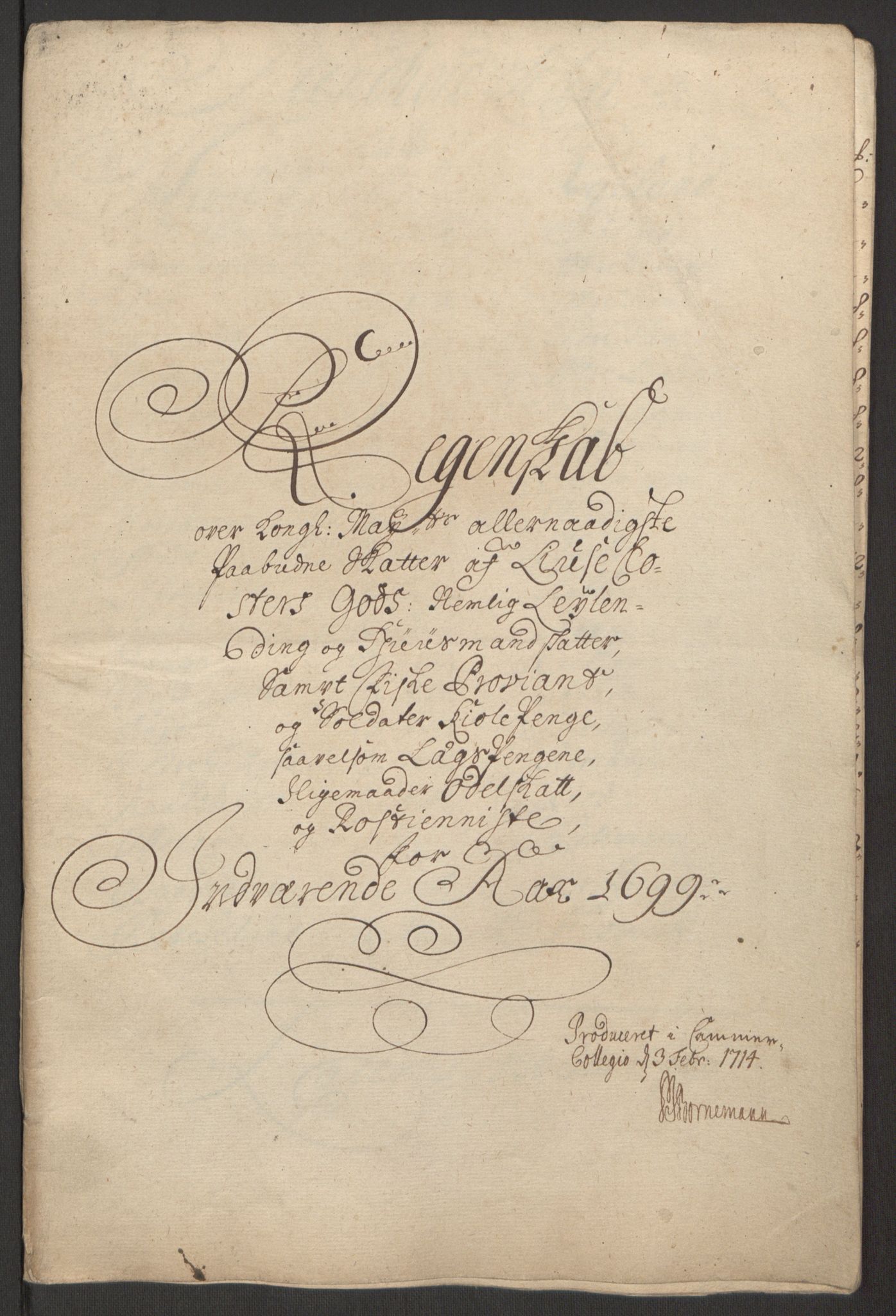 Rentekammeret inntil 1814, Reviderte regnskaper, Fogderegnskap, RA/EA-4092/R50/L3159: Fogderegnskap Lyse kloster, 1691-1709, p. 89