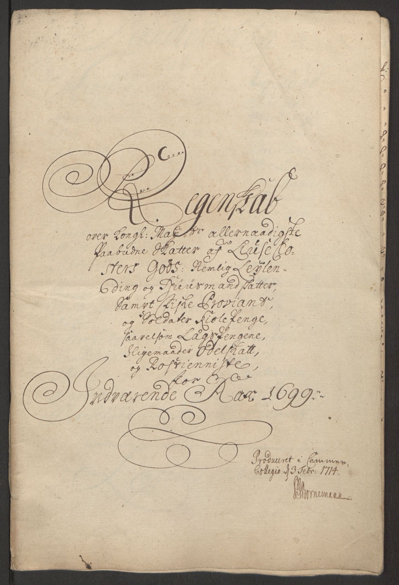 Rentekammeret inntil 1814, Reviderte regnskaper, Fogderegnskap, AV/RA-EA-4092/R50/L3159: Fogderegnskap Lyse kloster, 1691-1709, p. 89