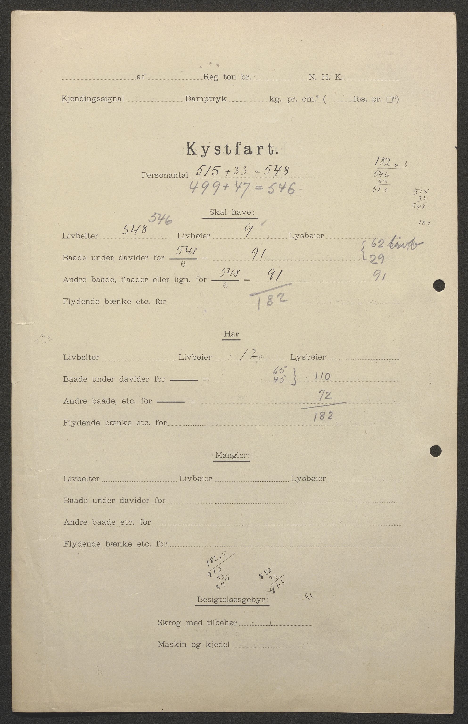 Sjøfartsdirektoratet med forløpere, skipsmapper slettede skip, AV/RA-S-4998/F/Fa/L0532: --, 1907-1917, p. 141