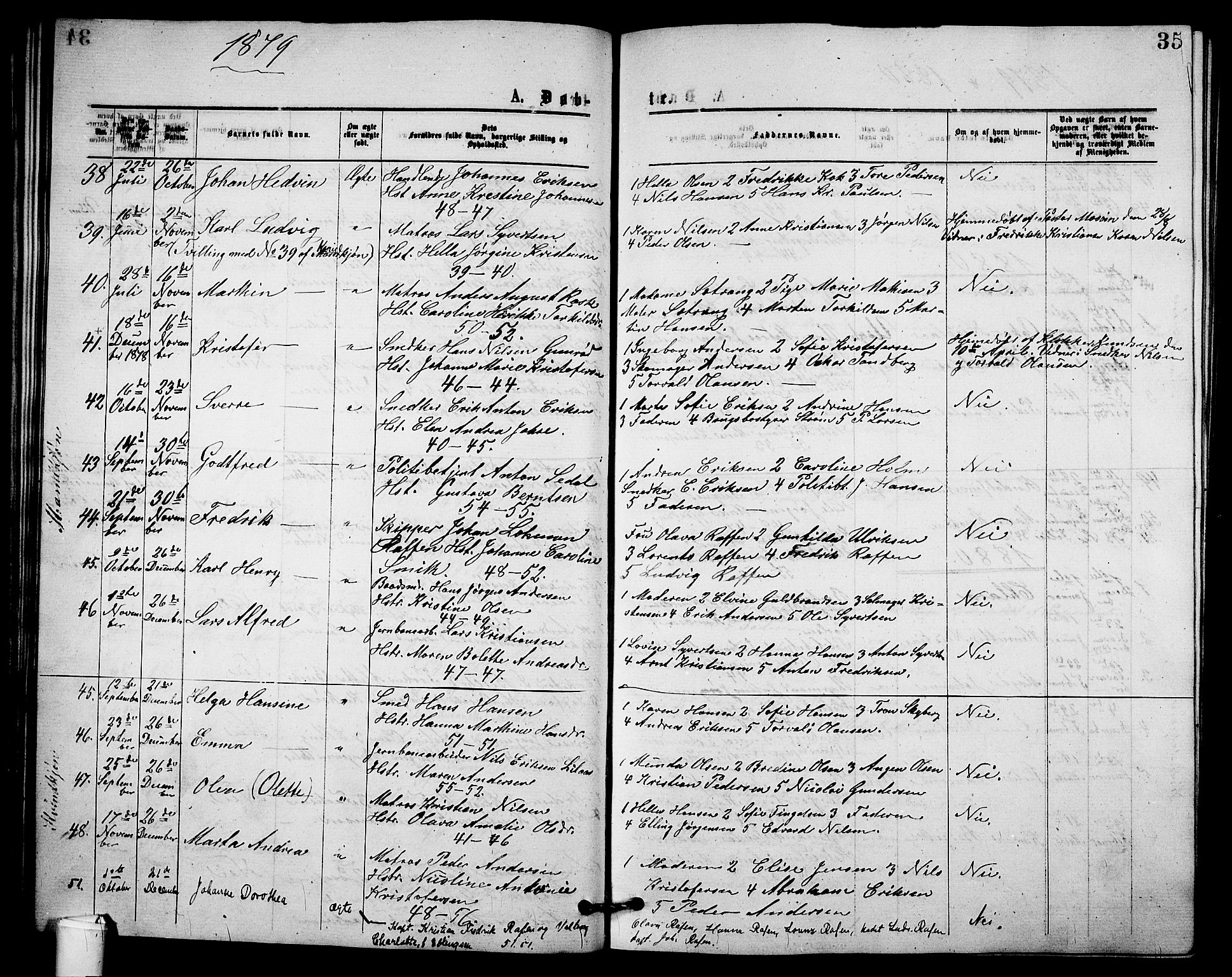 Holmestrand kirkebøker, AV/SAKO-A-346/G/Ga/L0004: Parish register (copy) no. 4, 1874-1888, p. 35