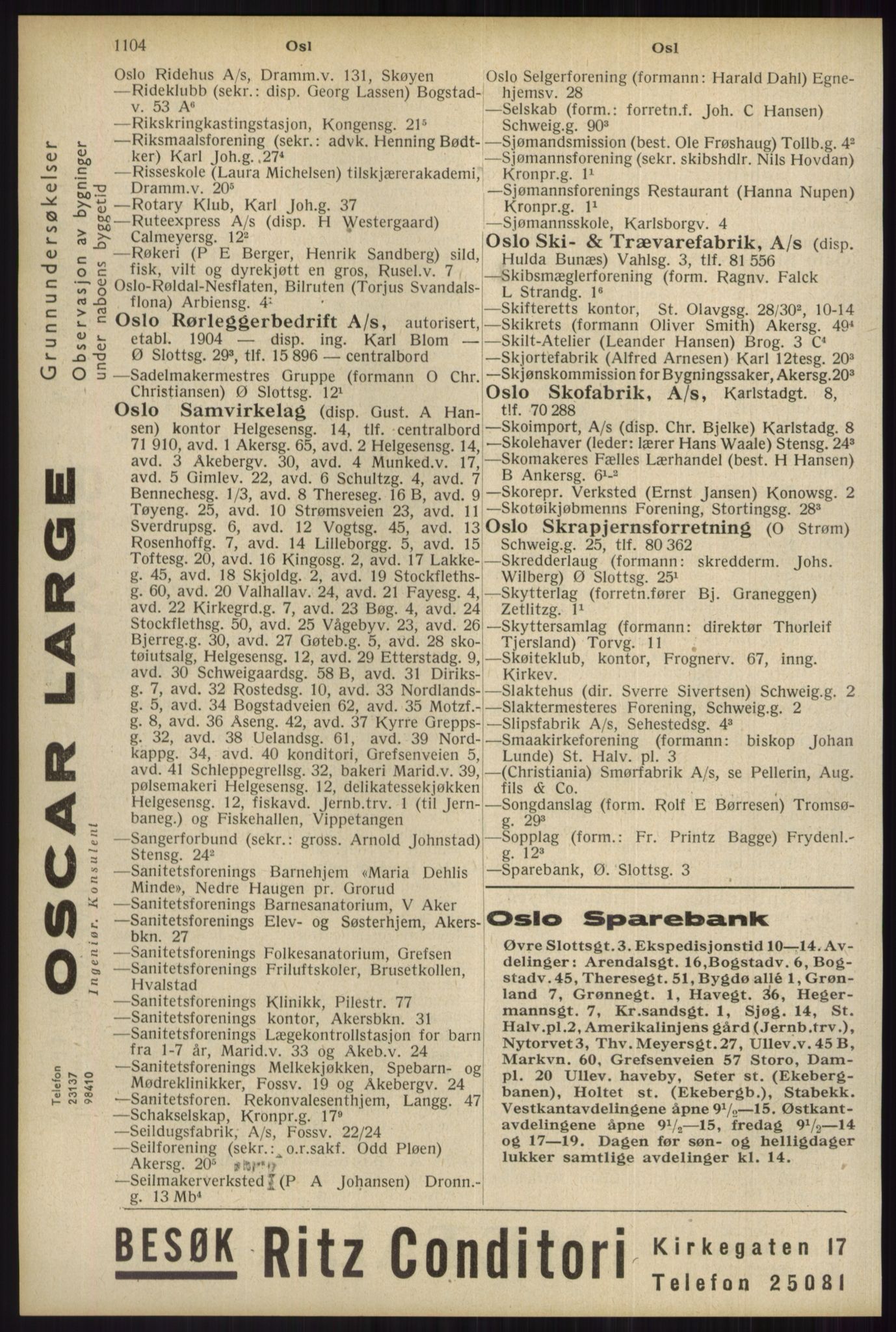 Kristiania/Oslo adressebok, PUBL/-, 1934, p. 1104