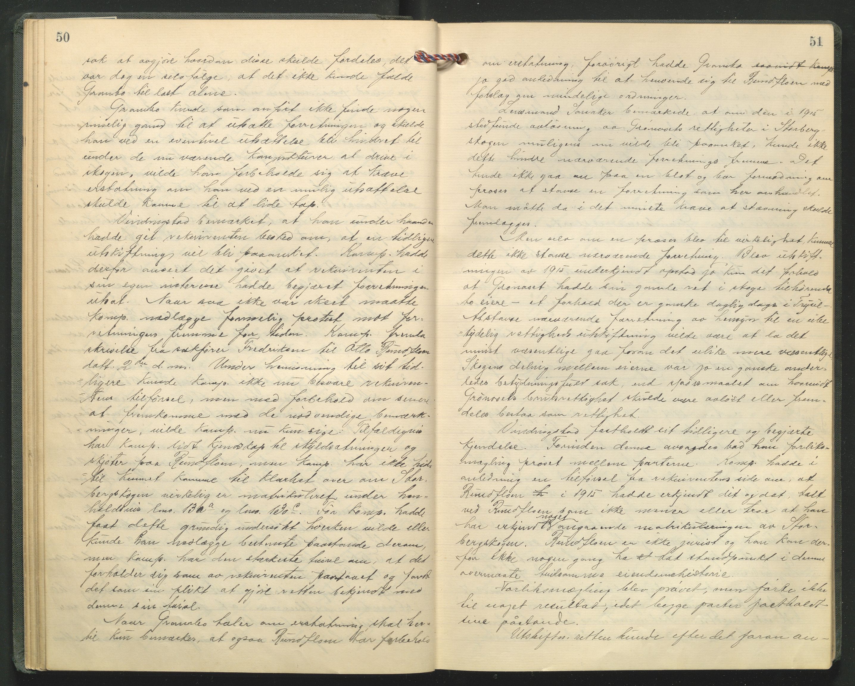 Hedmark og Østerdal jordskifterett, AV/SAH-JORDSKIFTEH-002/G/Ga/L0005/0001: Rettsbøker / Rettsbok - O, 1916-1921, p. 50-51