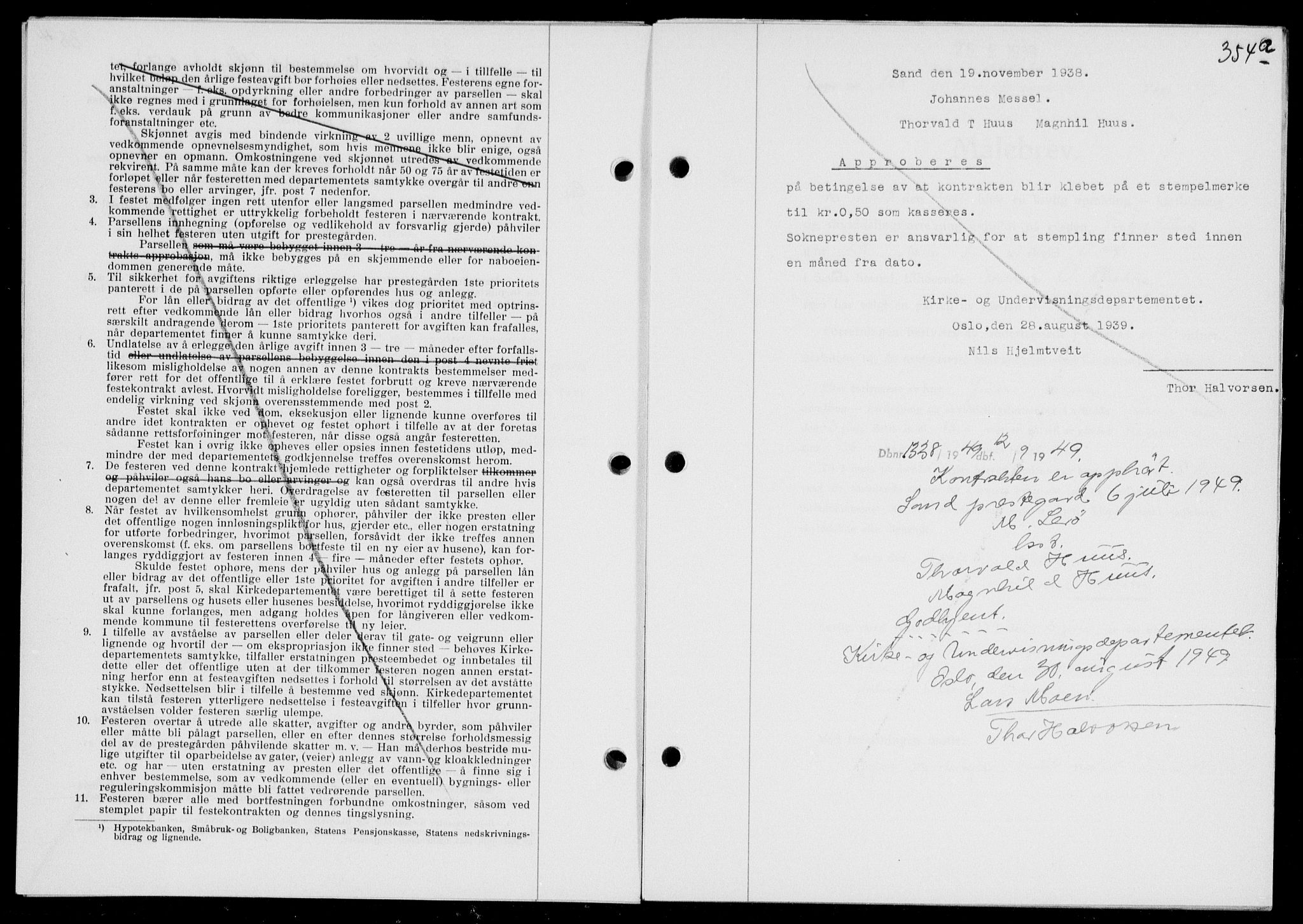 Ryfylke tingrett, SAST/A-100055/001/II/IIB/L0080: Mortgage book no. 59, 1939-1939, Diary no: : 1237/1939