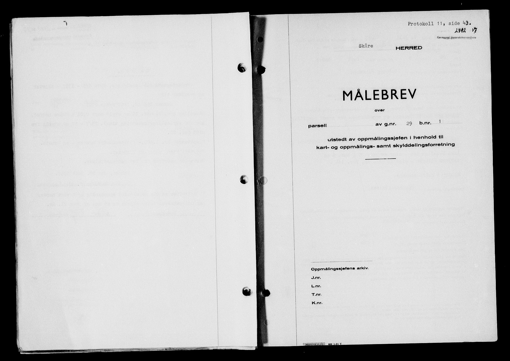 Karmsund sorenskriveri, SAST/A-100311/01/II/IIB/L0125: Mortgage book no. 105A, 1957-1957, Diary no: : 2482/1957