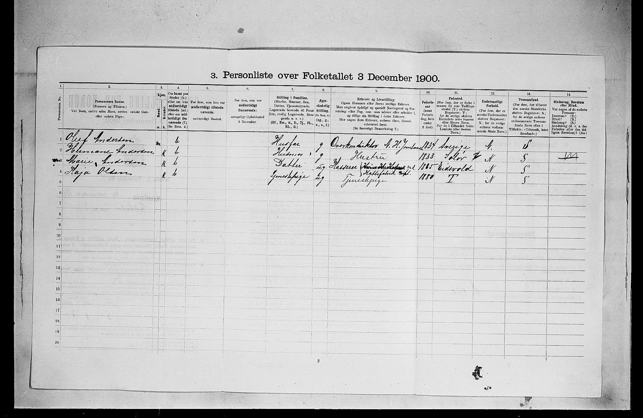 SAO, 1900 census for Kristiania, 1900, p. 17702