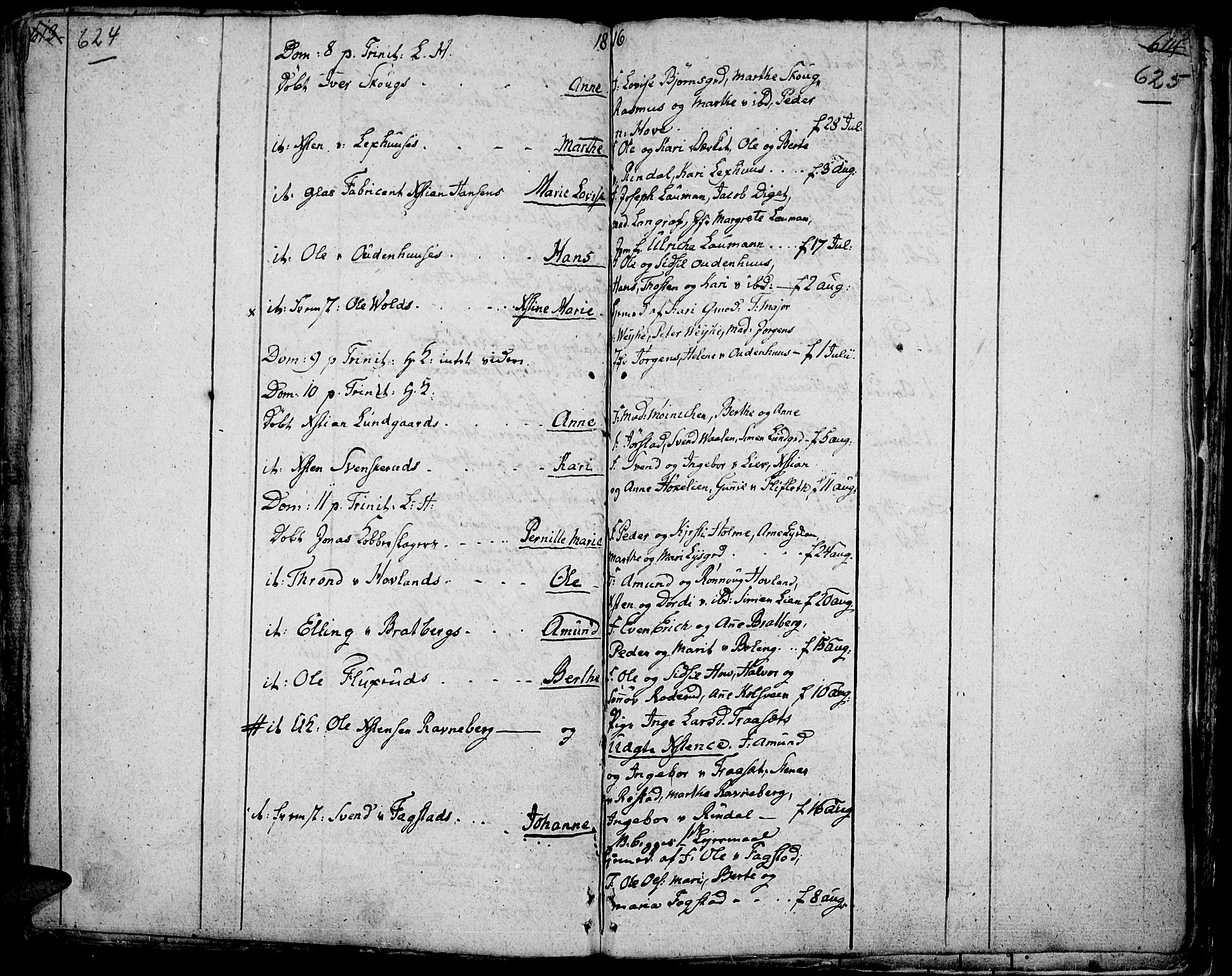 Fåberg prestekontor, AV/SAH-PREST-086/H/Ha/Haa/L0002: Parish register (official) no. 2, 1775-1818, p. 624-625