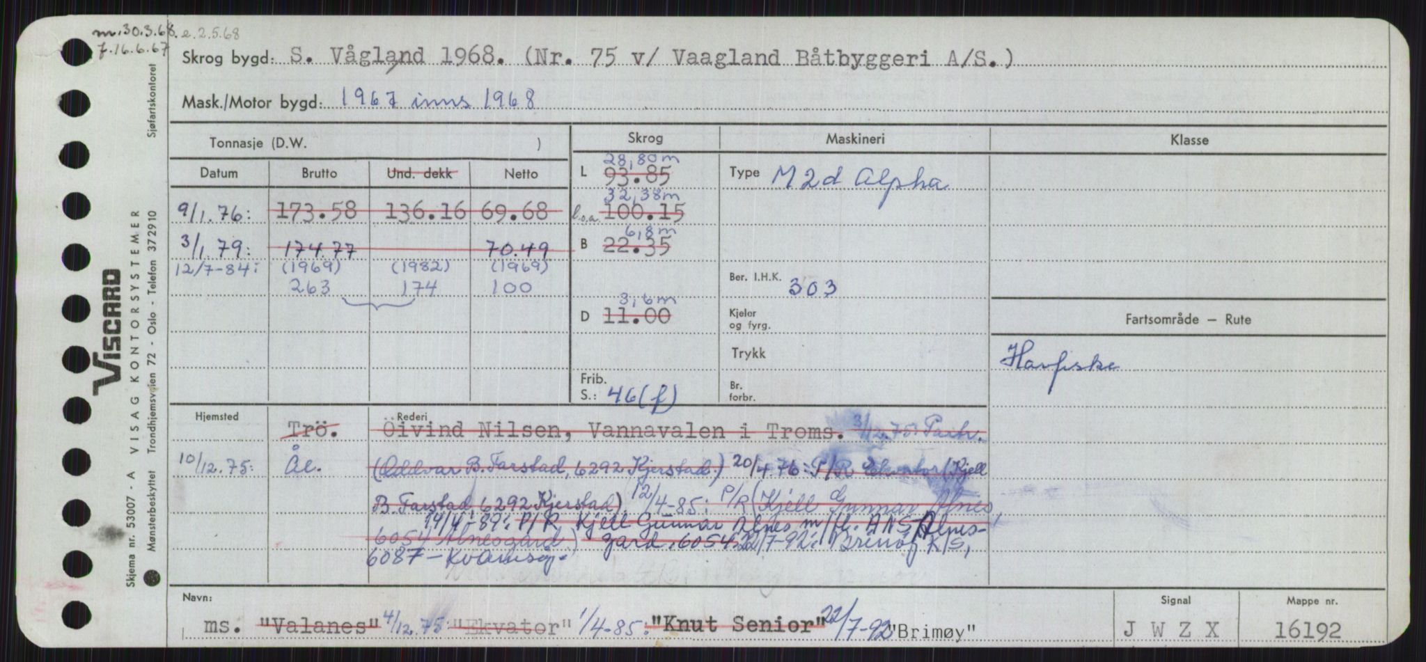 Sjøfartsdirektoratet med forløpere, Skipsmålingen, RA/S-1627/H/Ha/L0001/0002: Fartøy, A-Eig / Fartøy Bjør-Eig, p. 297