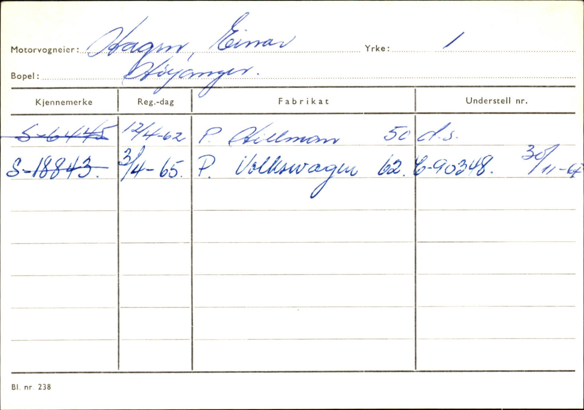 Statens vegvesen, Sogn og Fjordane vegkontor, AV/SAB-A-5301/4/F/L0130: Eigarregister Eid T-Å. Høyanger A-O, 1945-1975, p. 1347