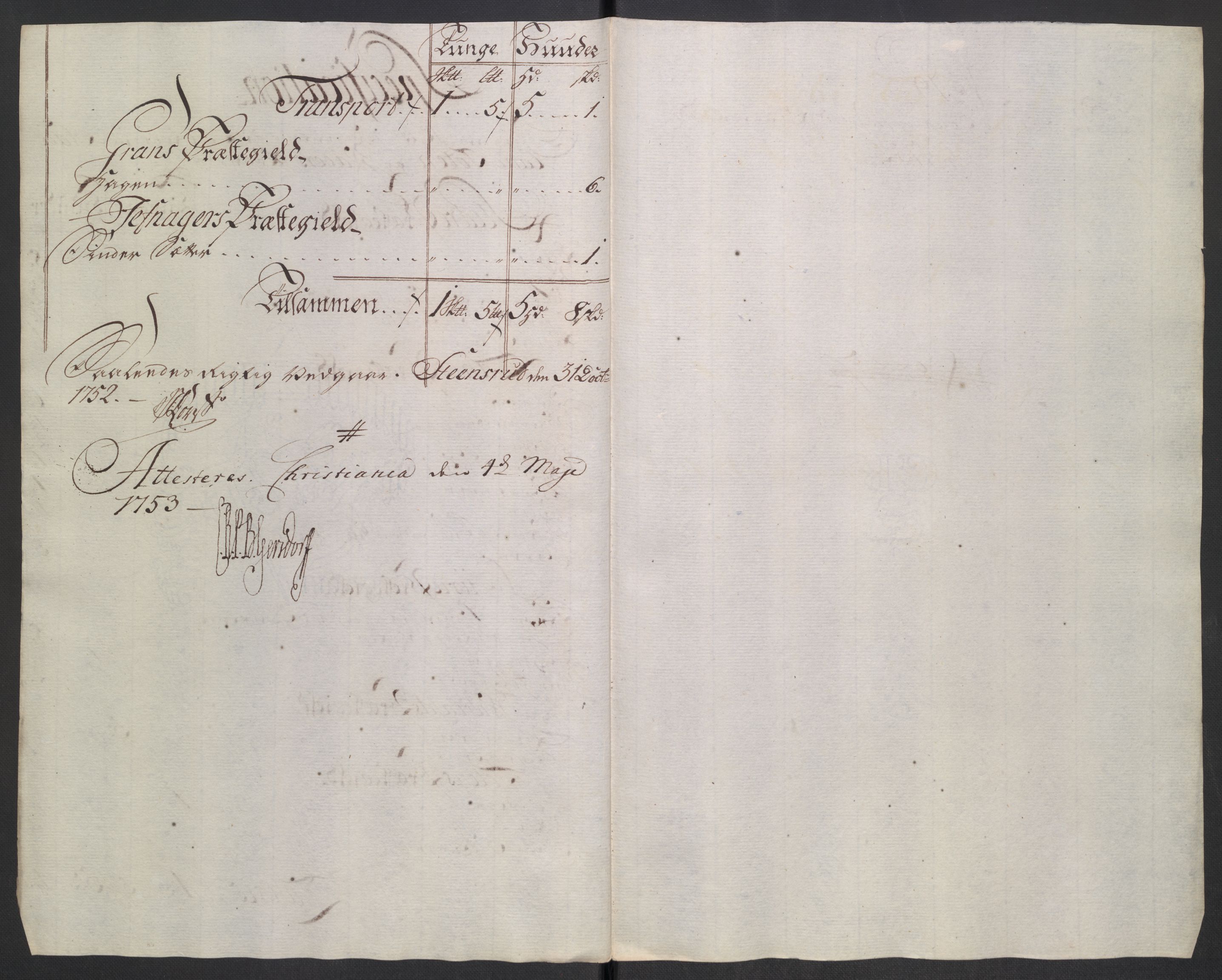 Rentekammeret inntil 1814, Reviderte regnskaper, Fogderegnskap, RA/EA-4092/R18/L1349: Fogderegnskap Hadeland, Toten og Valdres, 1752-1753, p. 97