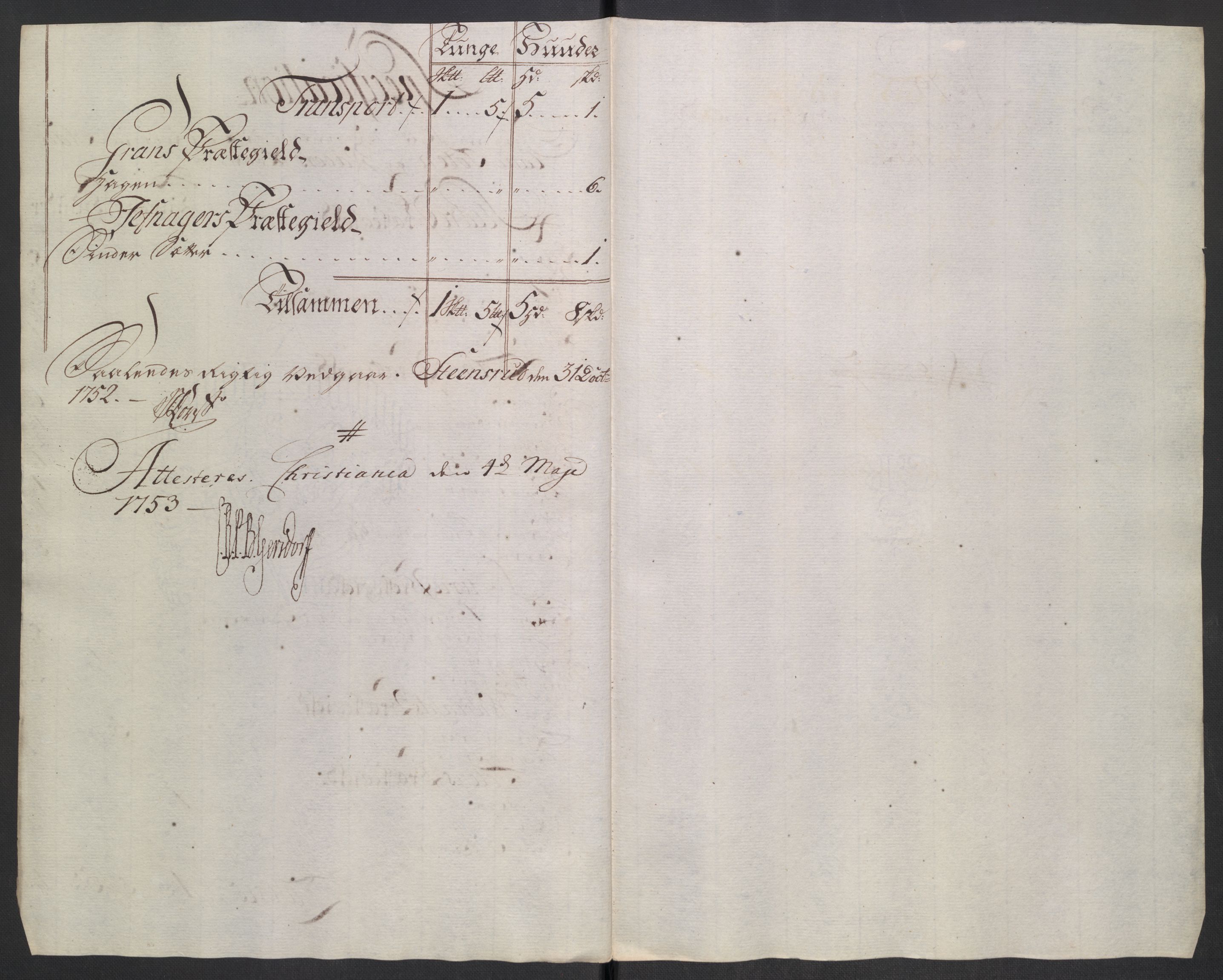 Rentekammeret inntil 1814, Reviderte regnskaper, Fogderegnskap, AV/RA-EA-4092/R18/L1349: Fogderegnskap Hadeland, Toten og Valdres, 1752-1753, p. 97