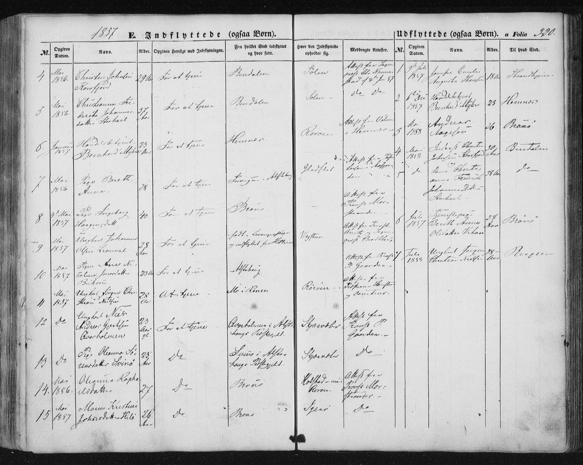 Ministerialprotokoller, klokkerbøker og fødselsregistre - Nordland, AV/SAT-A-1459/816/L0240: Parish register (official) no. 816A06, 1846-1870, p. 320