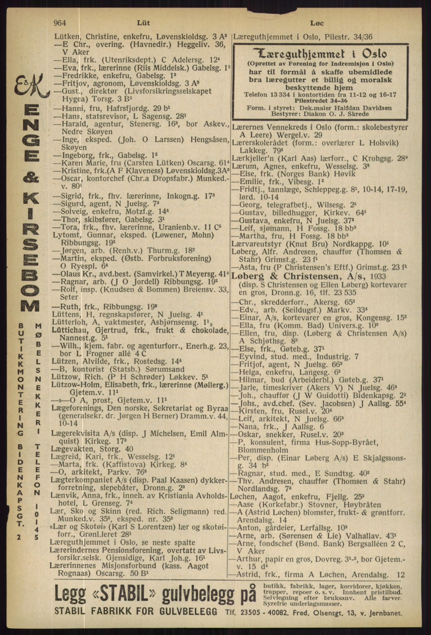 Kristiania/Oslo adressebok, PUBL/-, 1936, p. 964