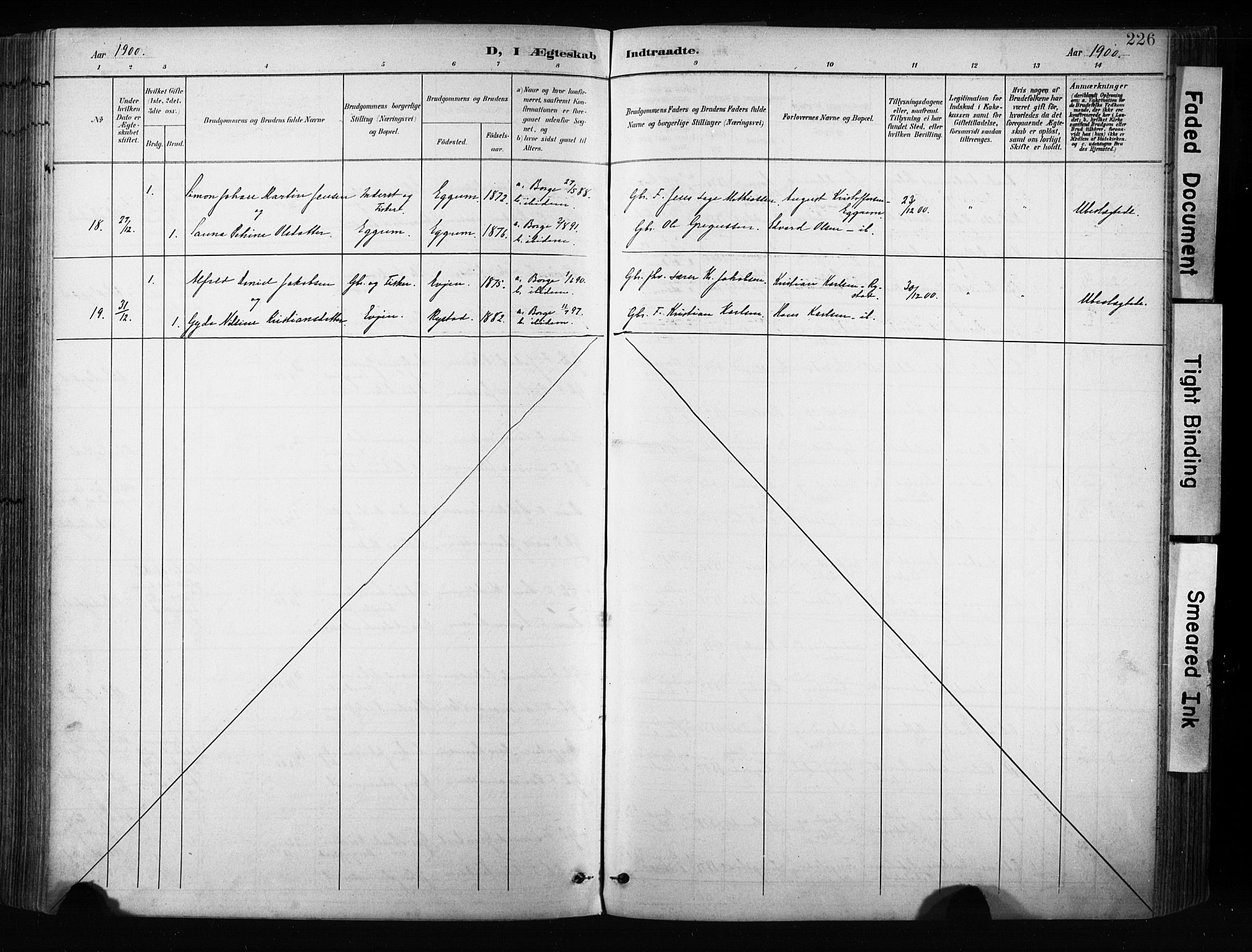 Ministerialprotokoller, klokkerbøker og fødselsregistre - Nordland, AV/SAT-A-1459/880/L1134: Parish register (official) no. 880A08, 1899-1908, p. 226