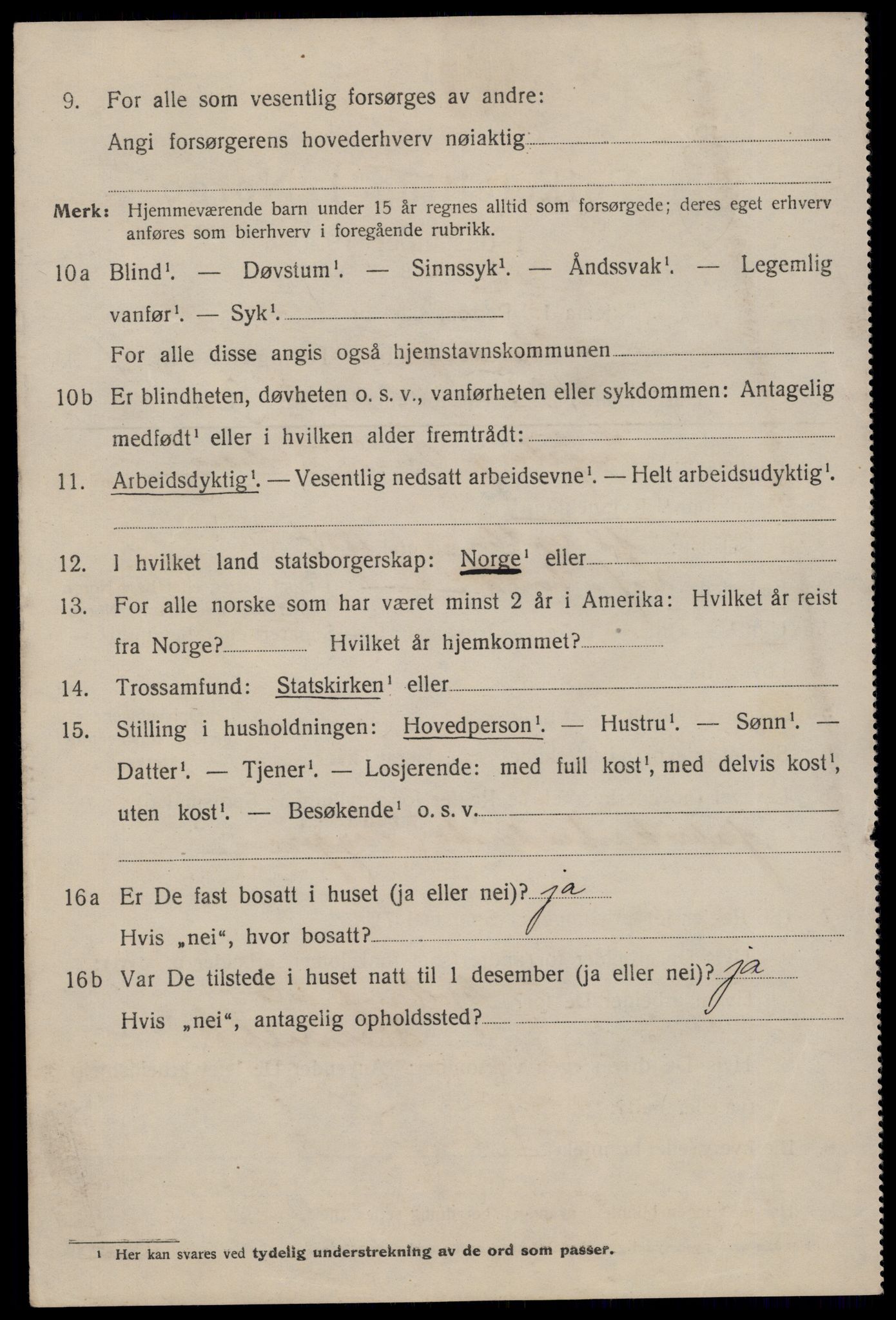 SAST, 1920 census for Stavanger, 1920, p. 51537